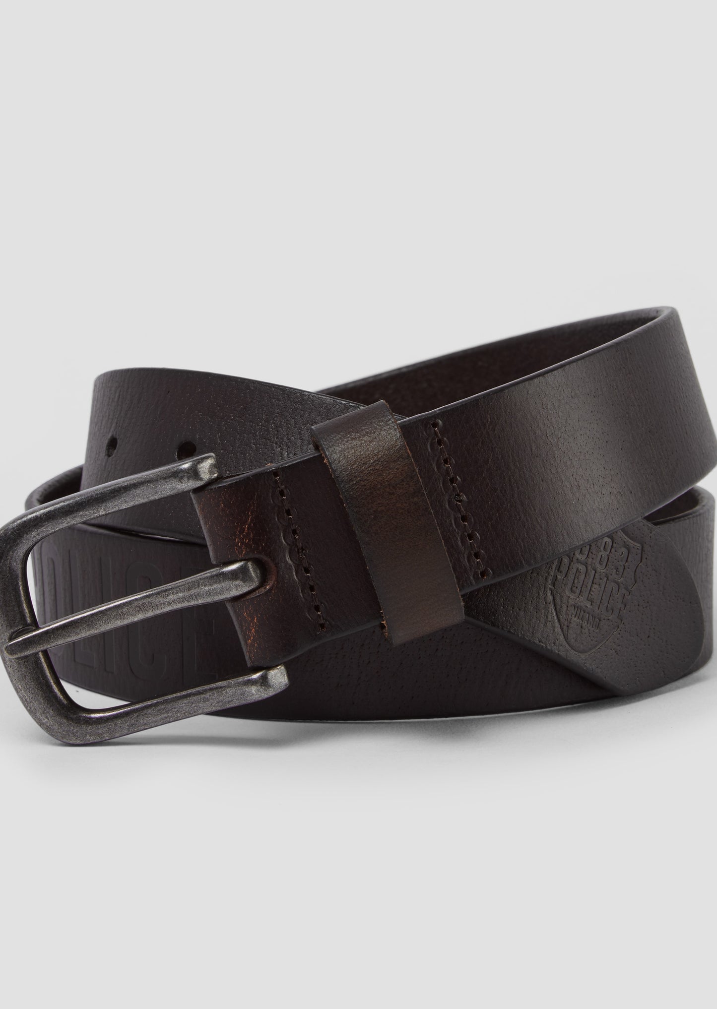 Orlando Dark Brown Leather Belt