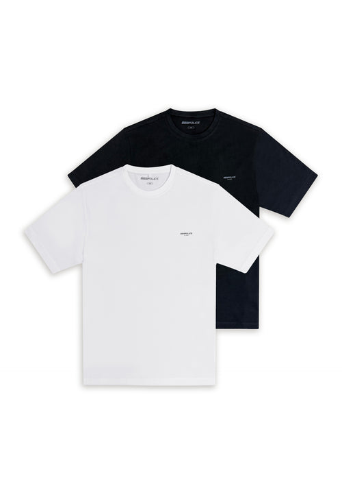 Duocas 2 Pack T-Shirts Black/White
