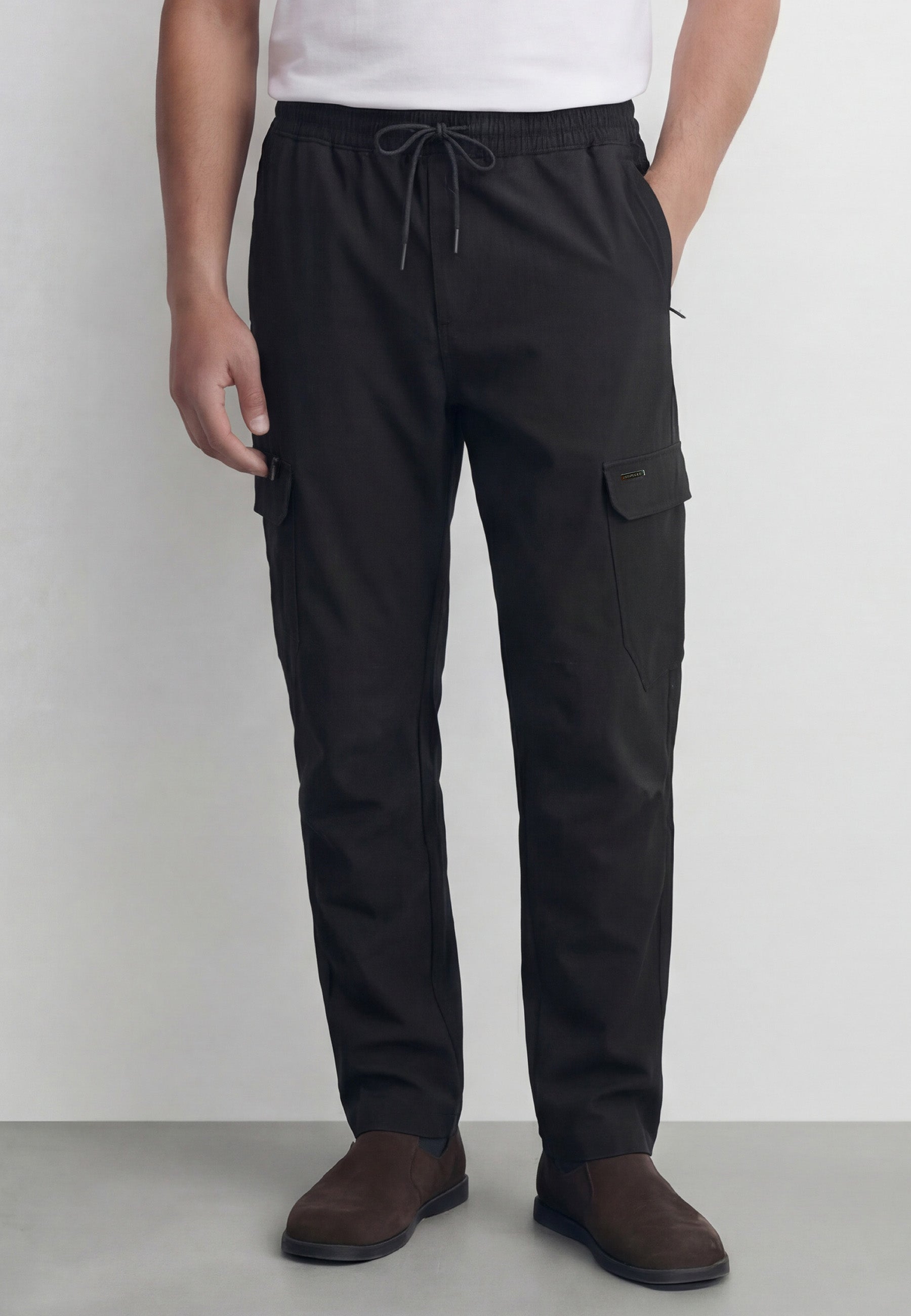 Accord Black Cargo Pants