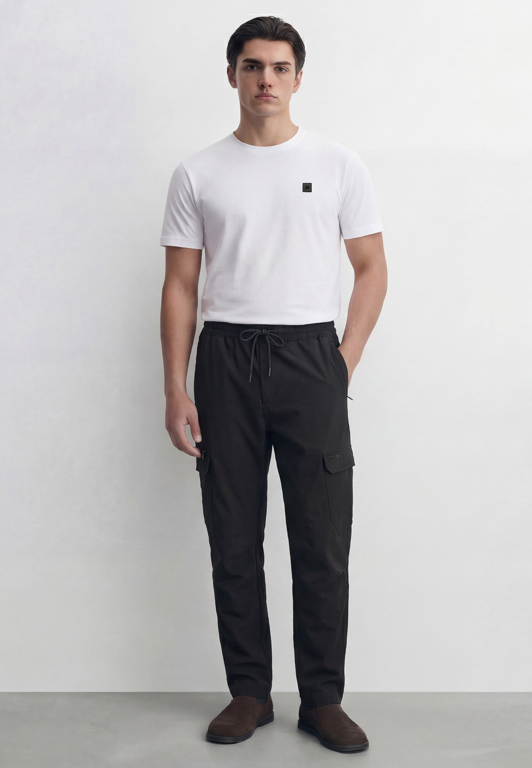 Accord Black Cargo Pants