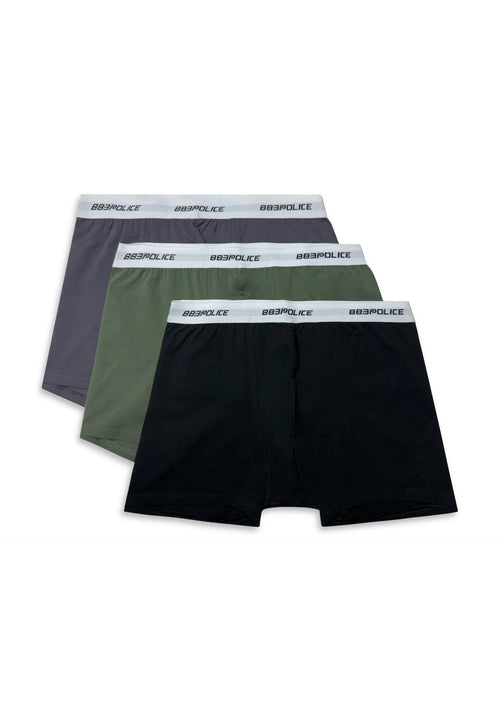 Aimora 3 Pack Boxers Jet Black/Khaki/Vintage Black