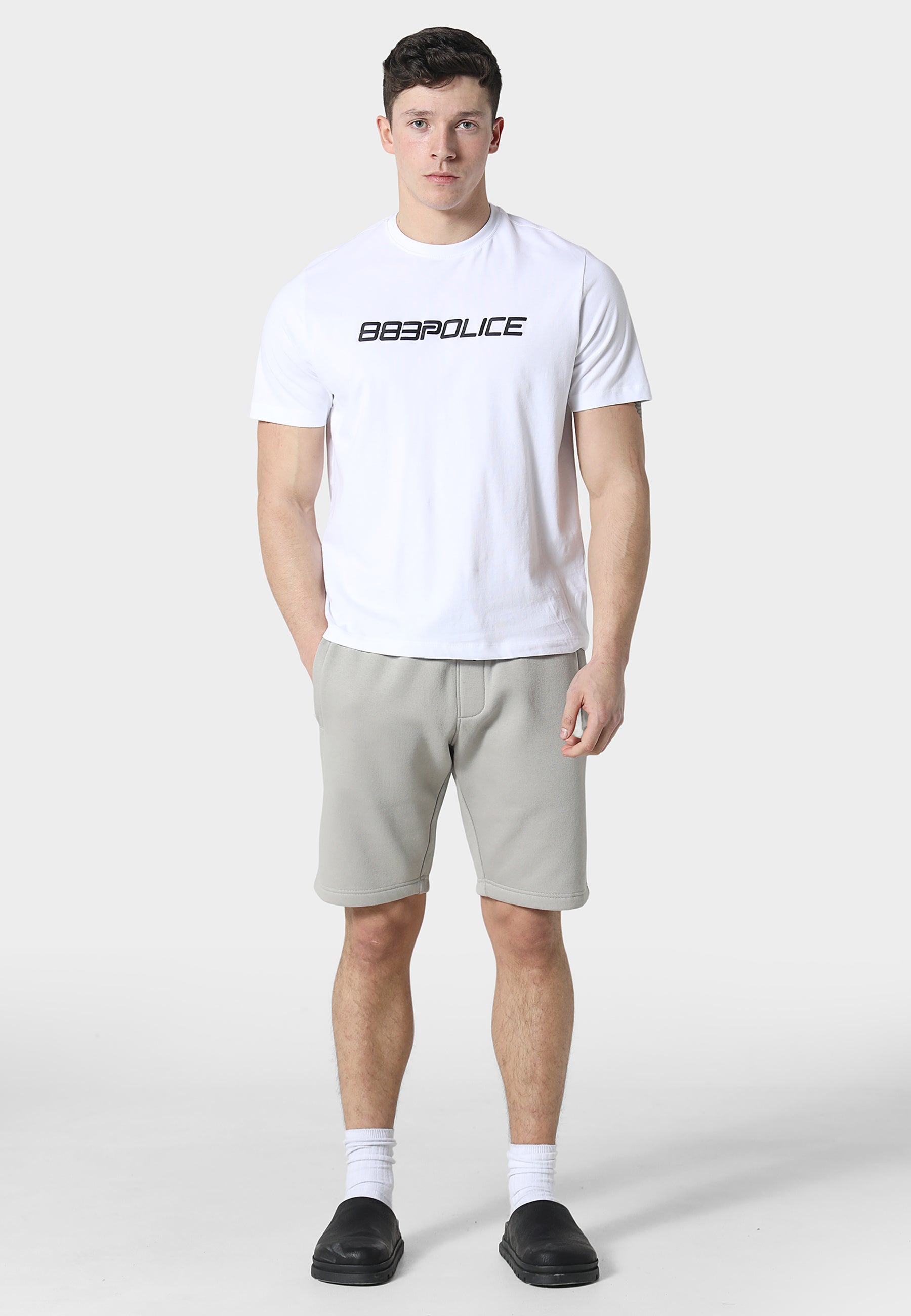 Aitor Cool Grey Jog Shorts