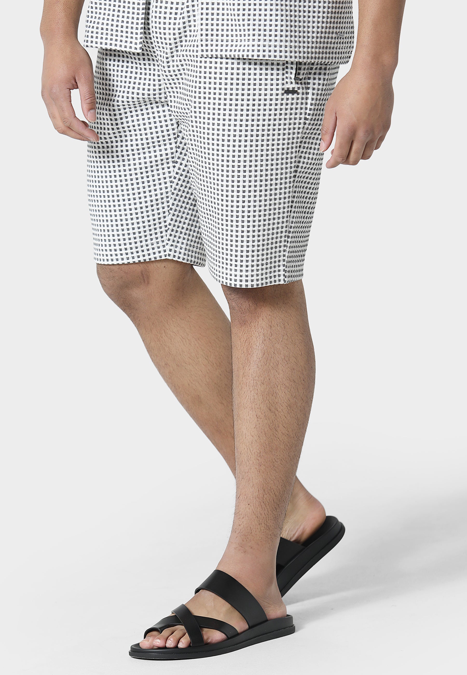 Ashwa Cool Grey Jog Shorts