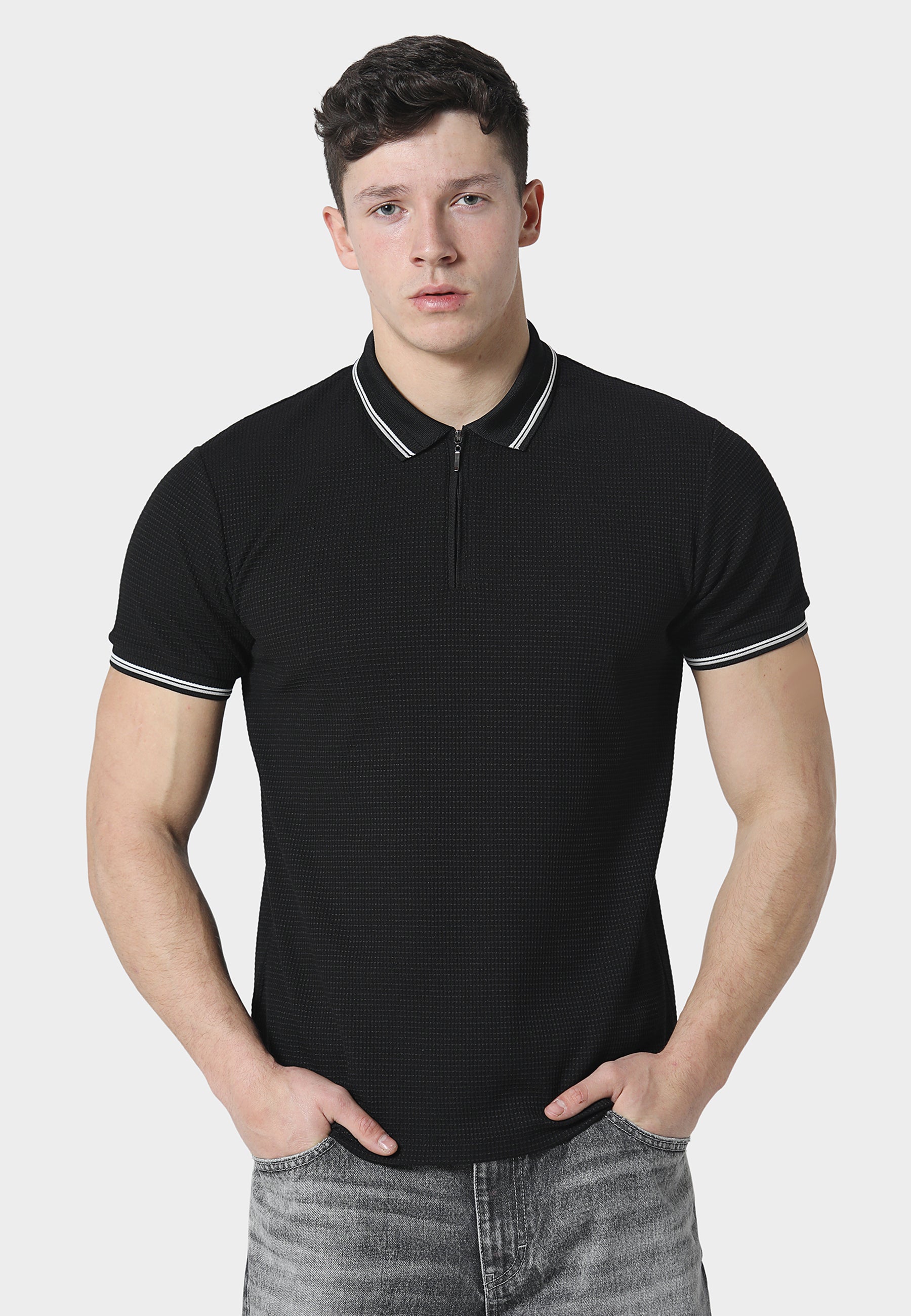 Basnett Black Polo Shirt