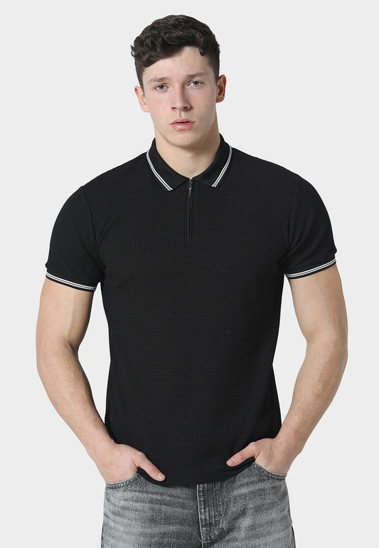 Basnett Black Polo Shirt