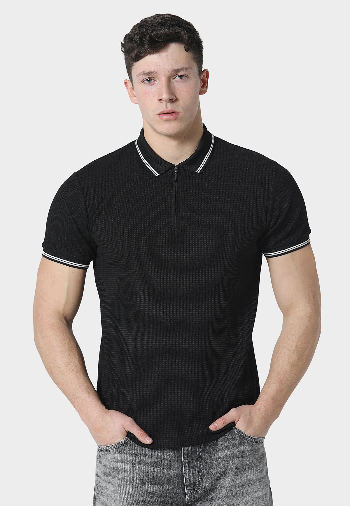Basnett Black Polo Shirt