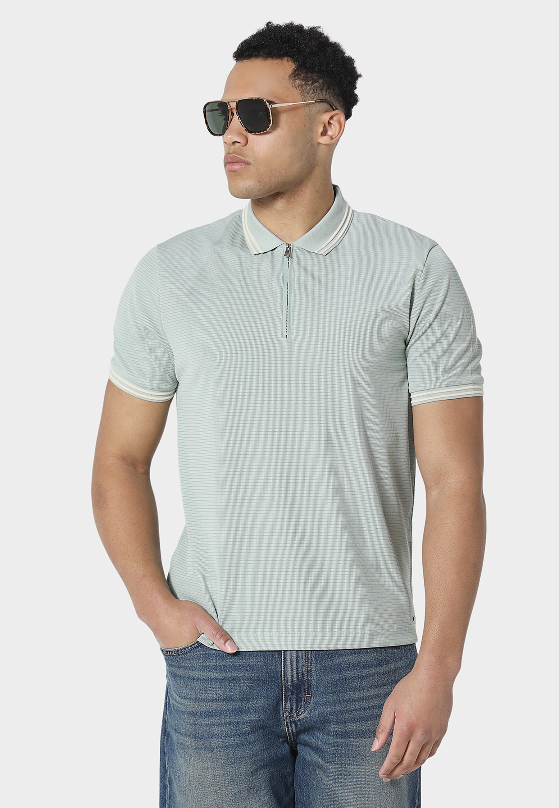 Brockville Pale Aqua Polo Shirt