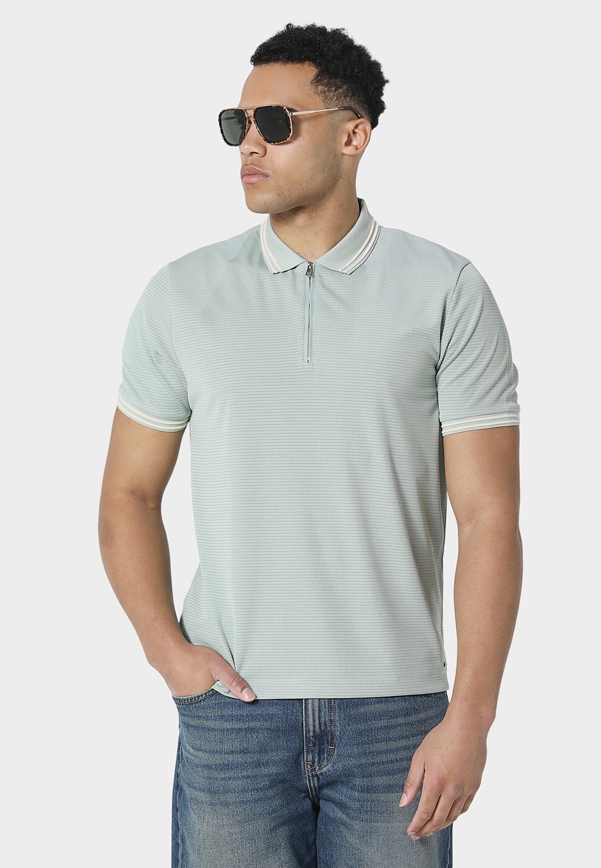 Brockville Pale Aqua Polo Shirt