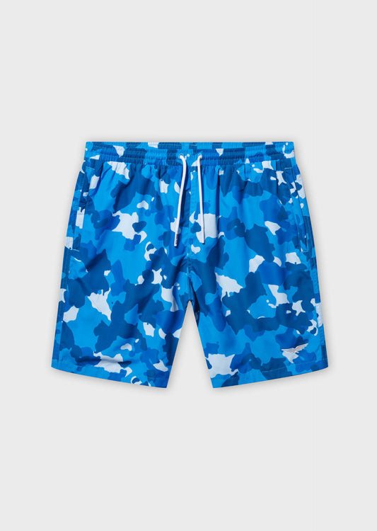 Castor Blue Camo Swim Shorts