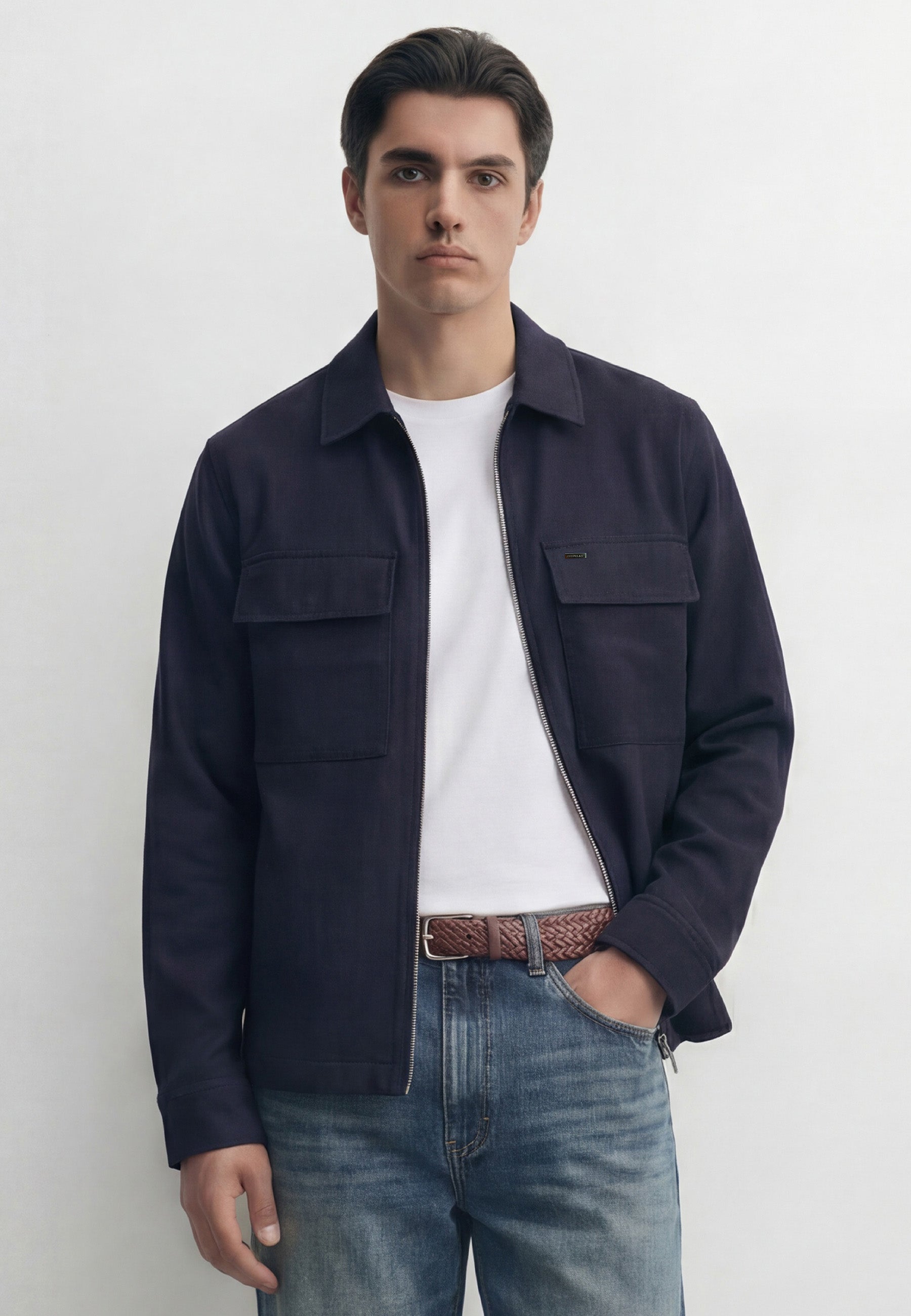 Clearlake Navy Overshirt