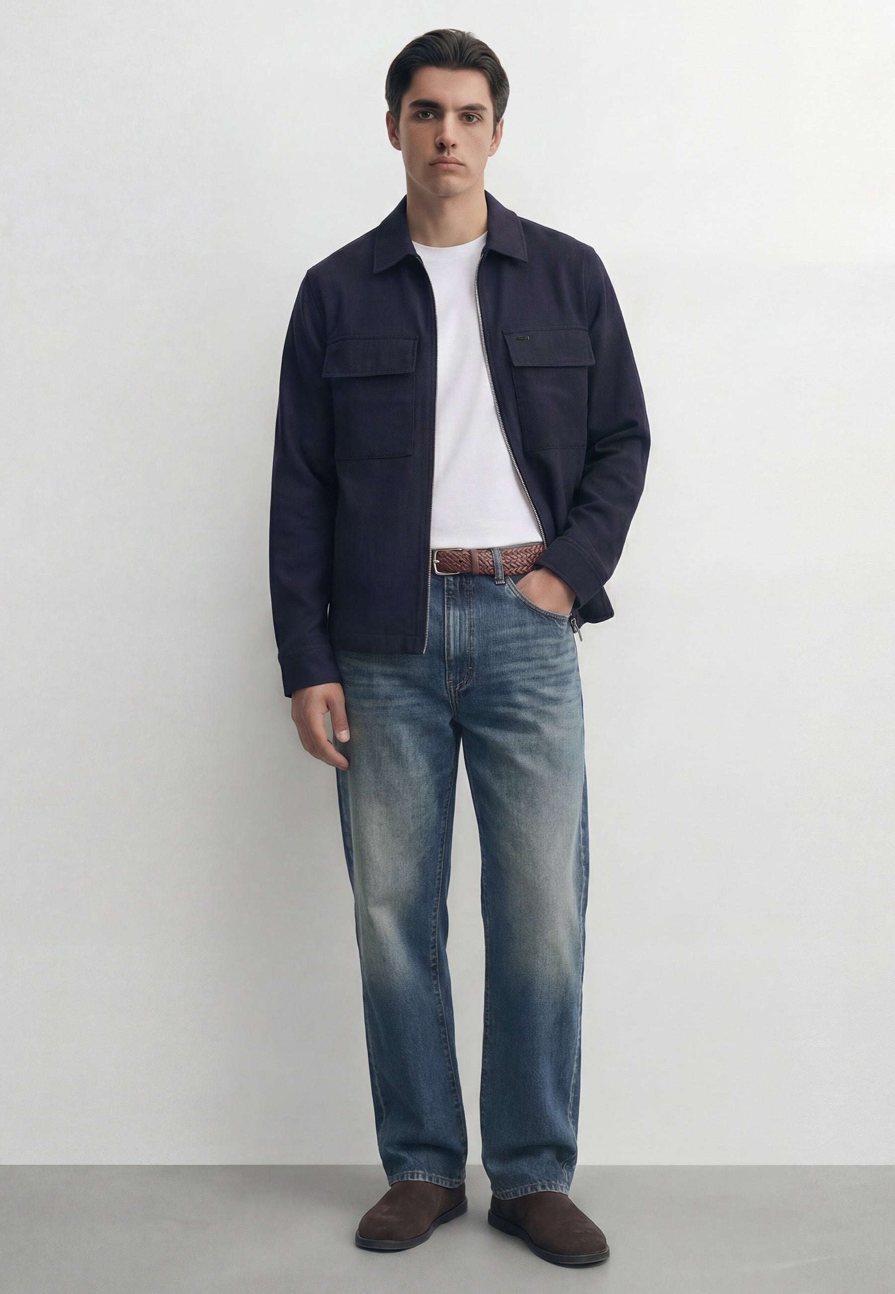 Clearlake Navy Overshirt