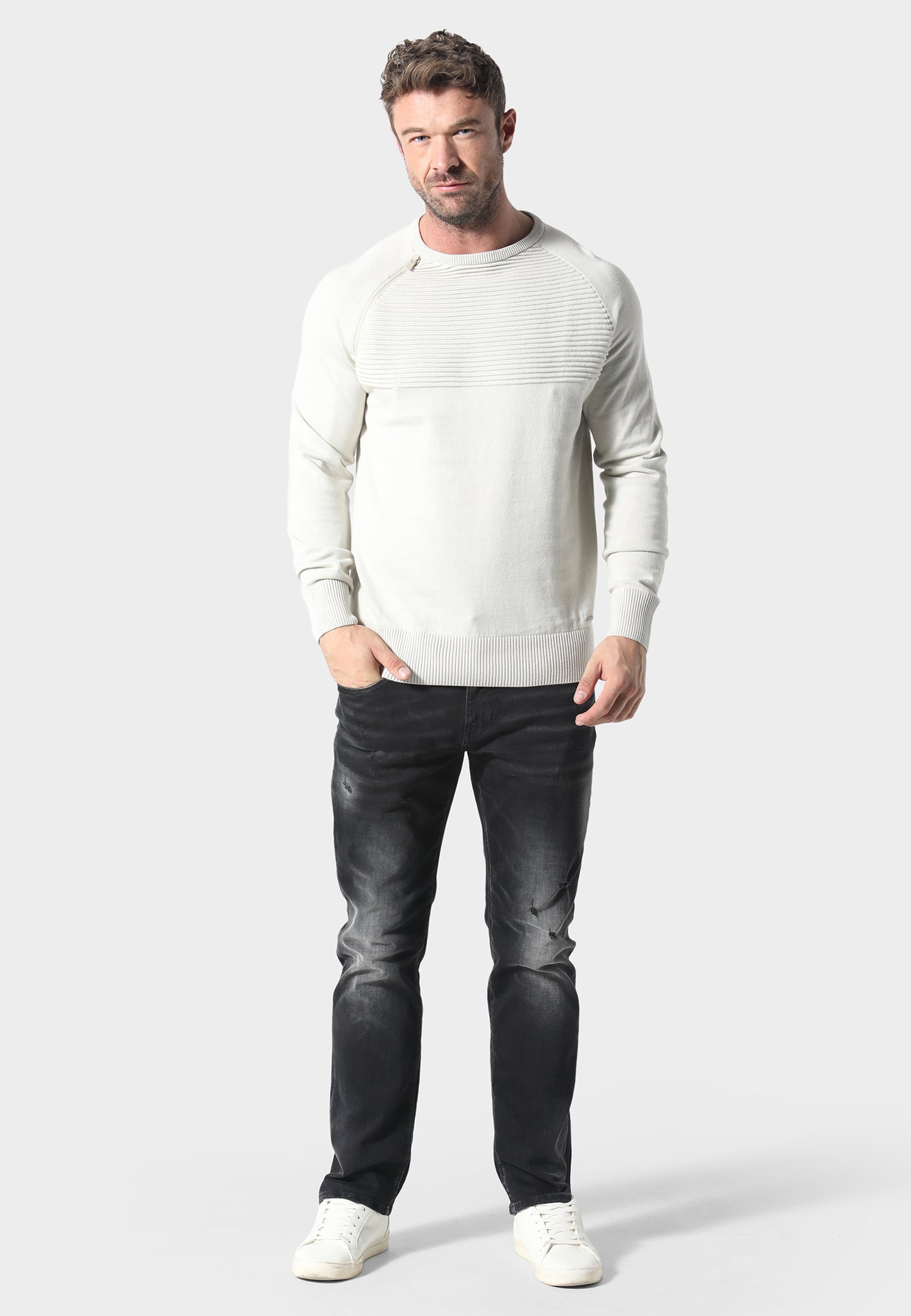 Delphi Ecru Knitwear
