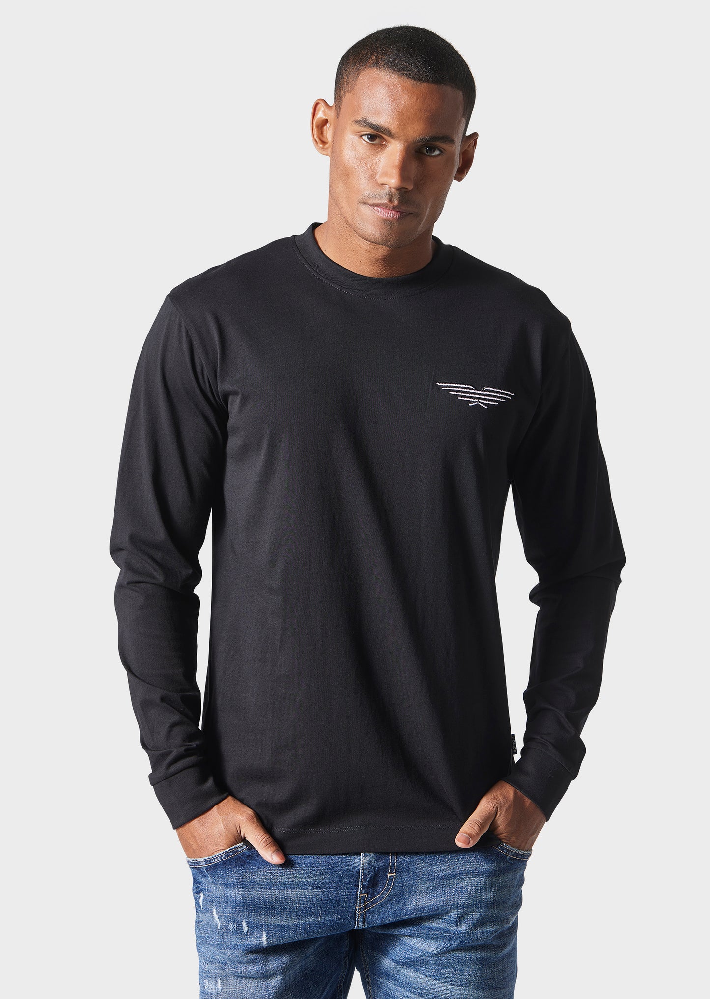 Edison Black Long Sleeve Tee