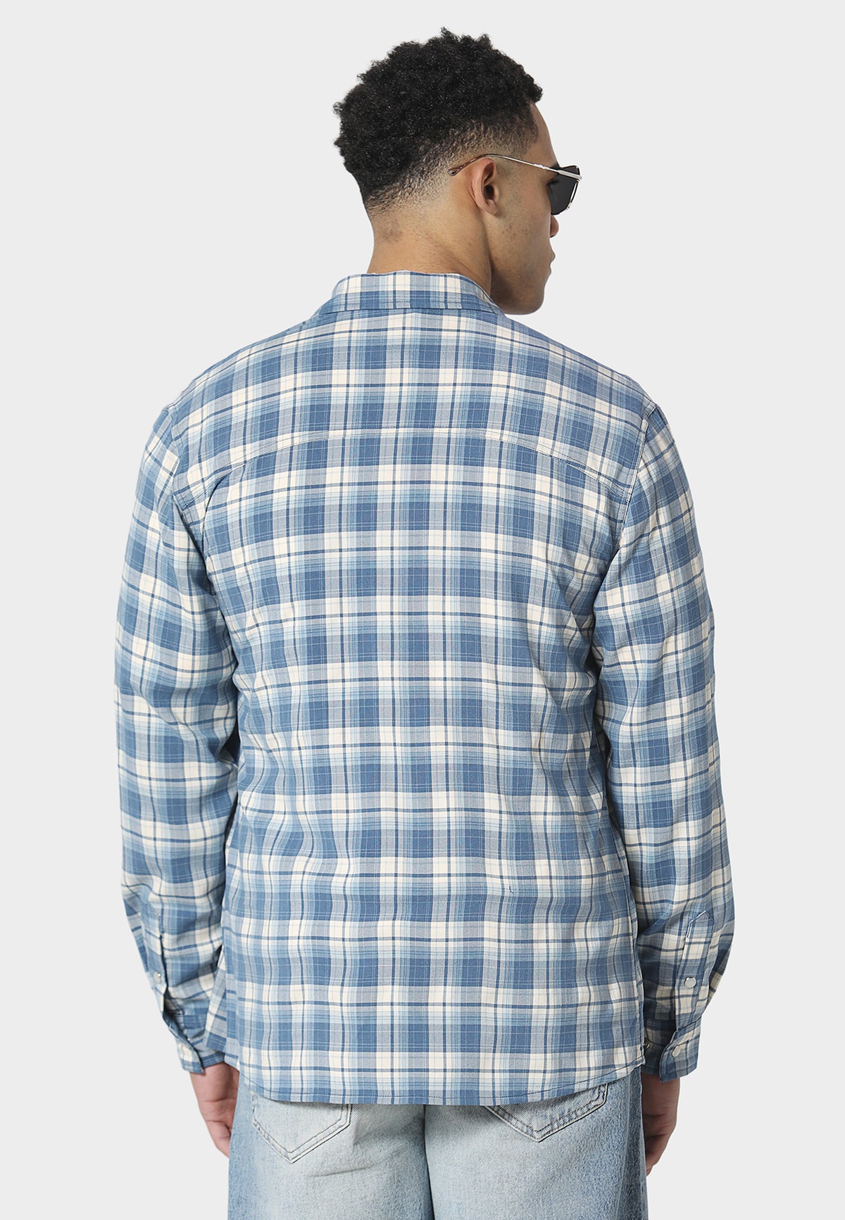 Ellake Blue Check Shirt