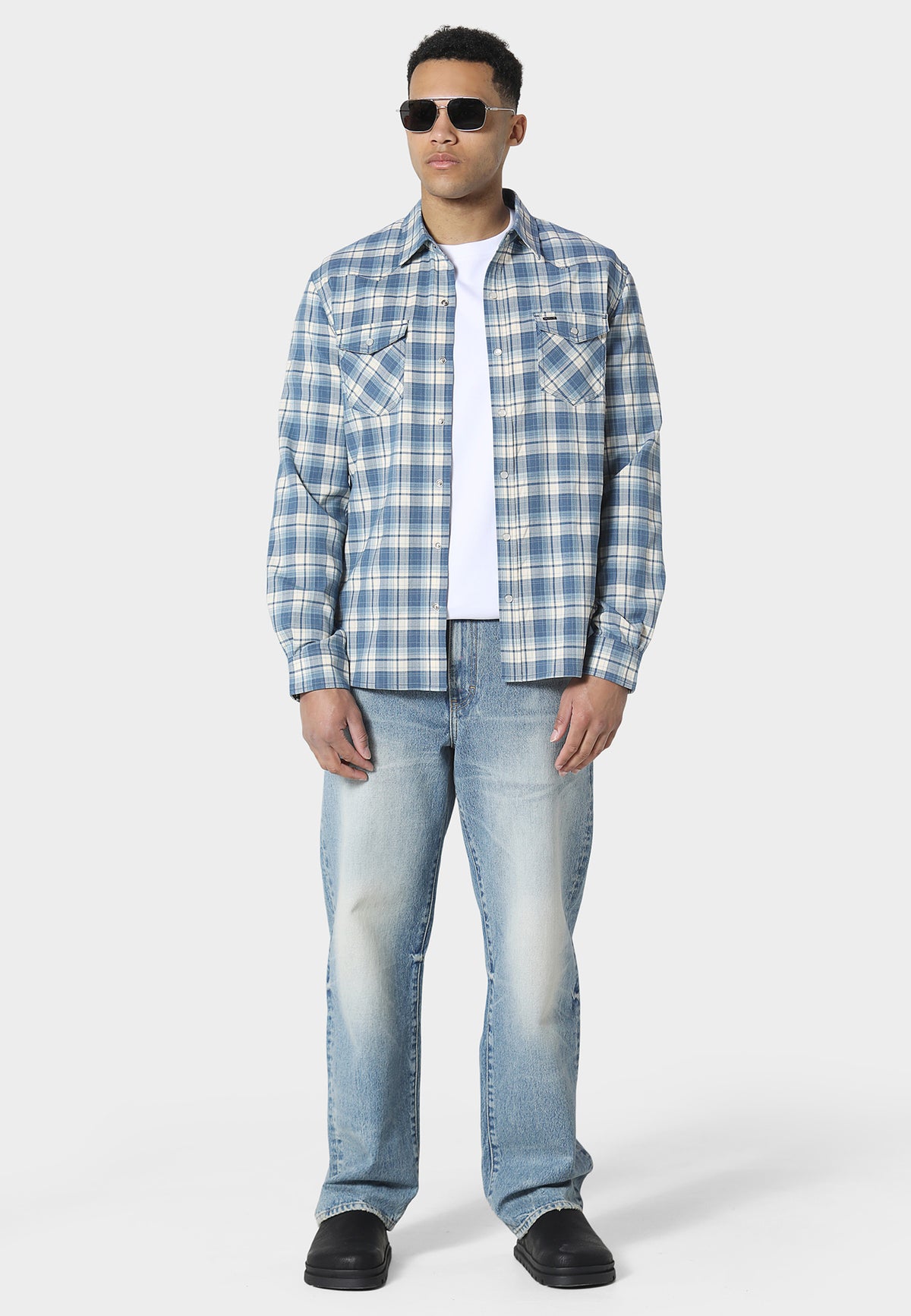 Ellake Blue Check Shirt