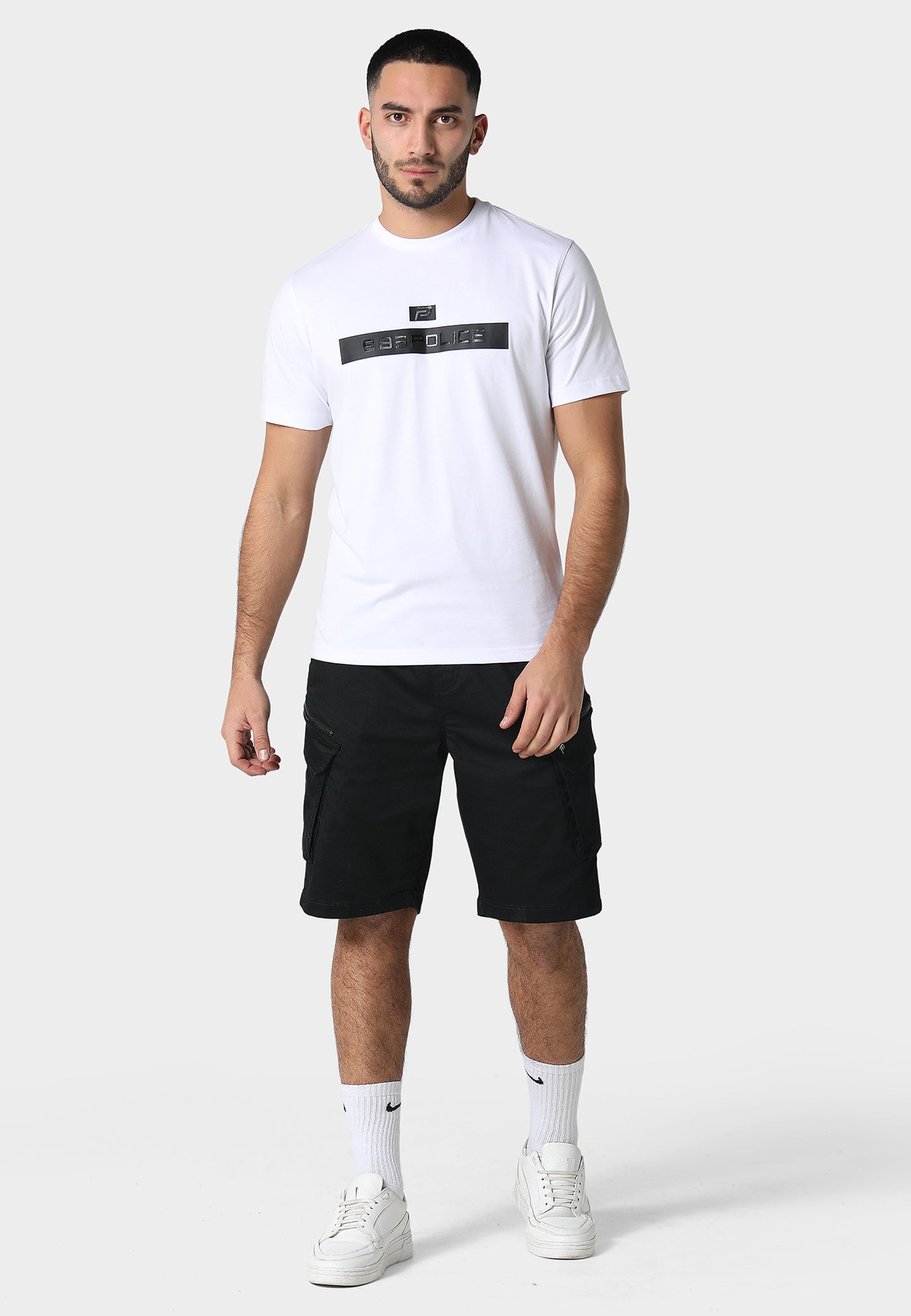 Eythorn Black Cargo Shorts