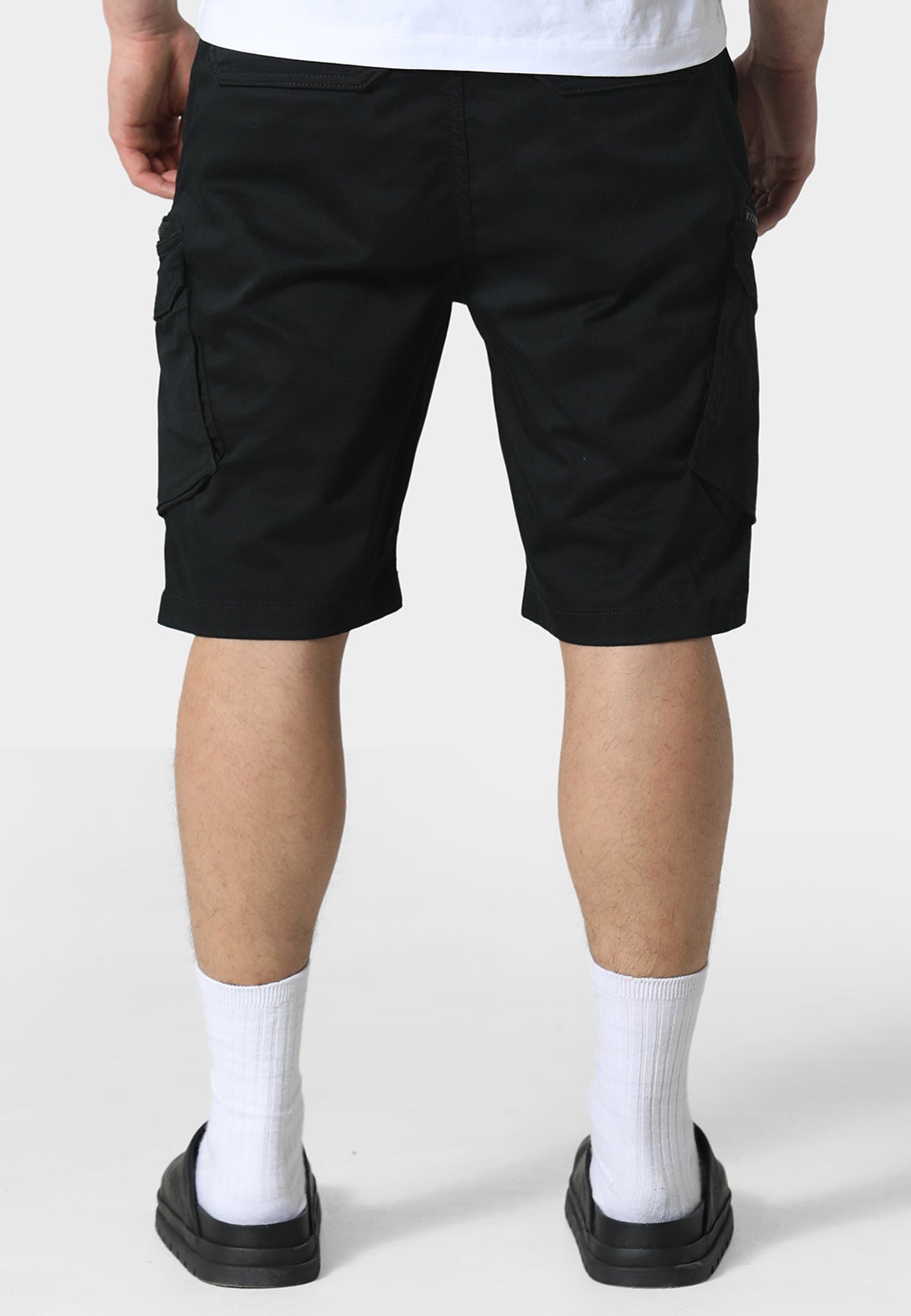 Eythorn Black Cargo Shorts