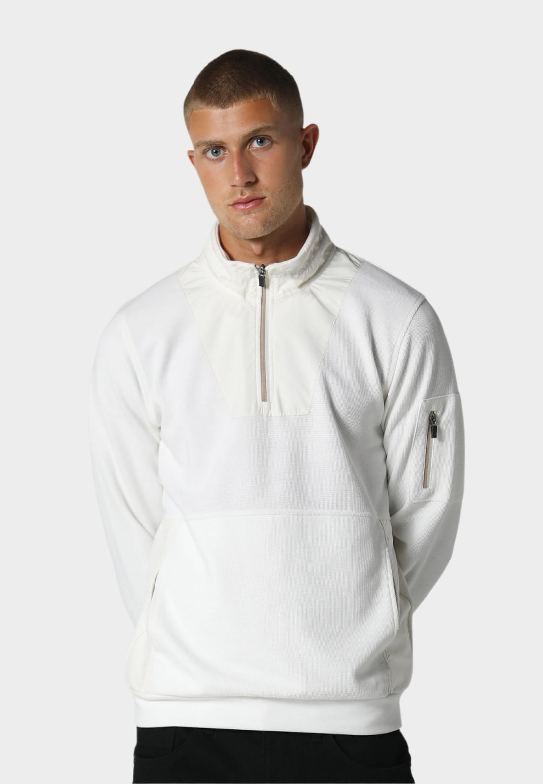 Modern Man-Fiddleton Bone White Sweatshirt