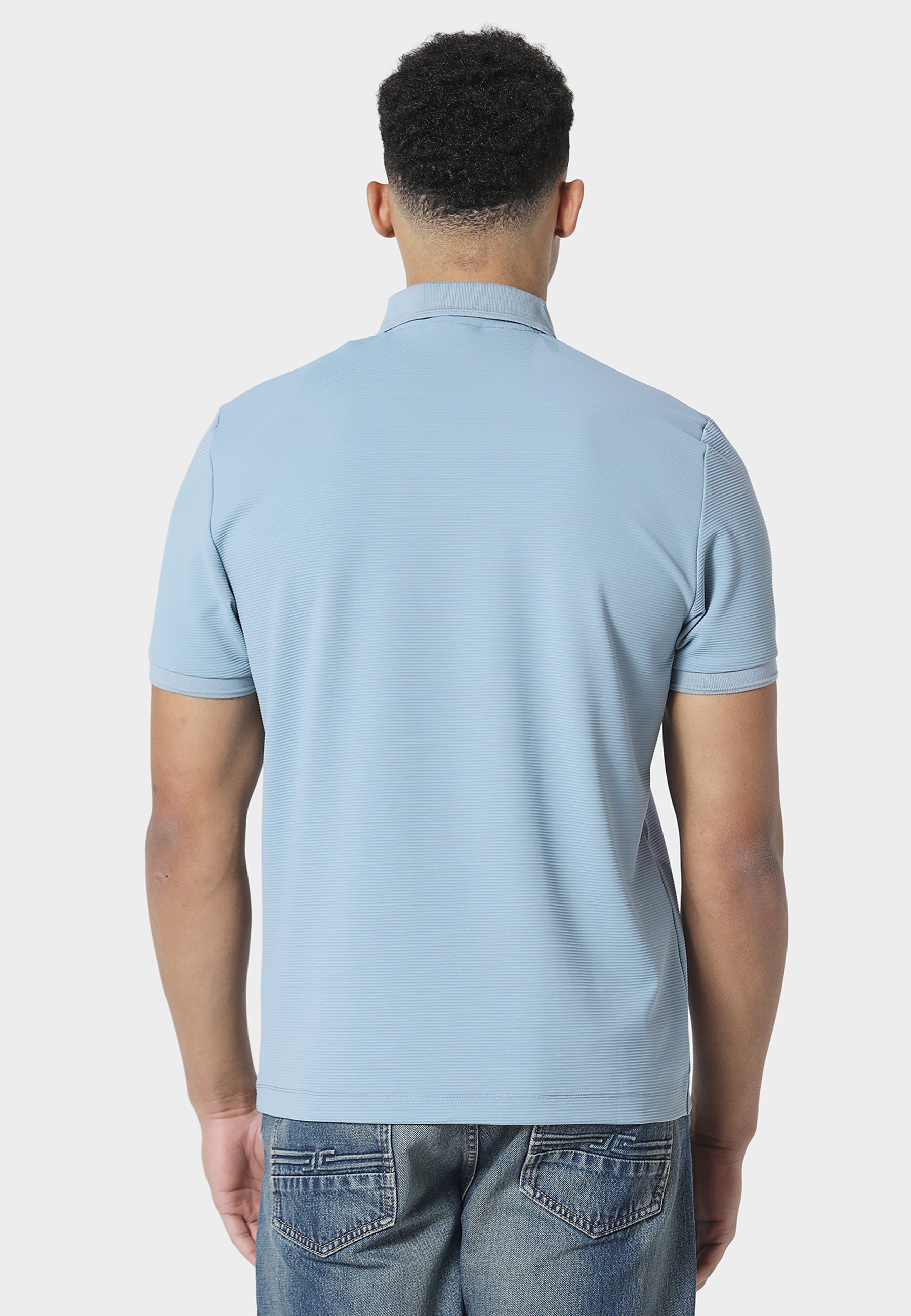 Glace Soft Chambray Polo Shirt