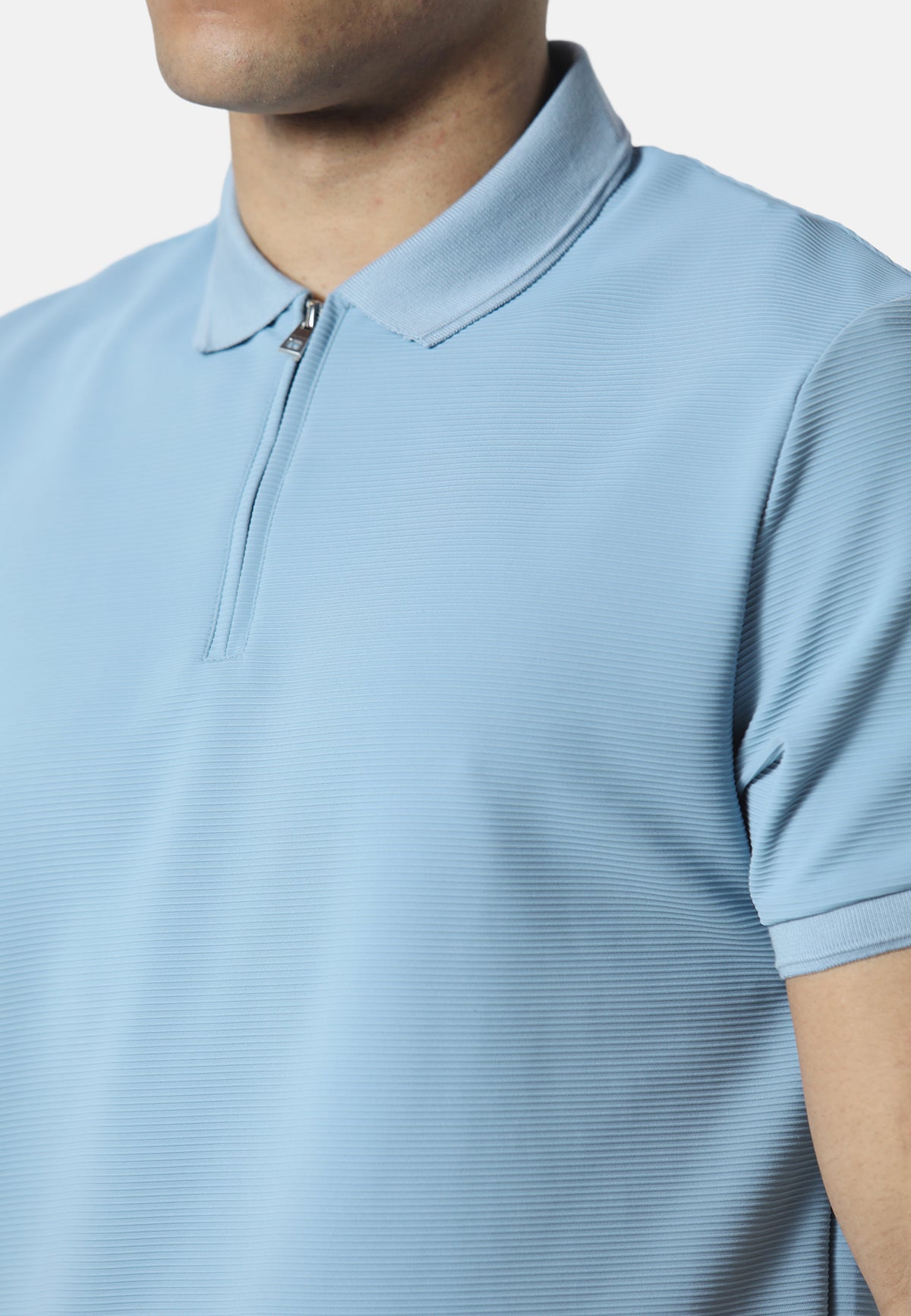 Glace Soft Chambray Polo Shirt