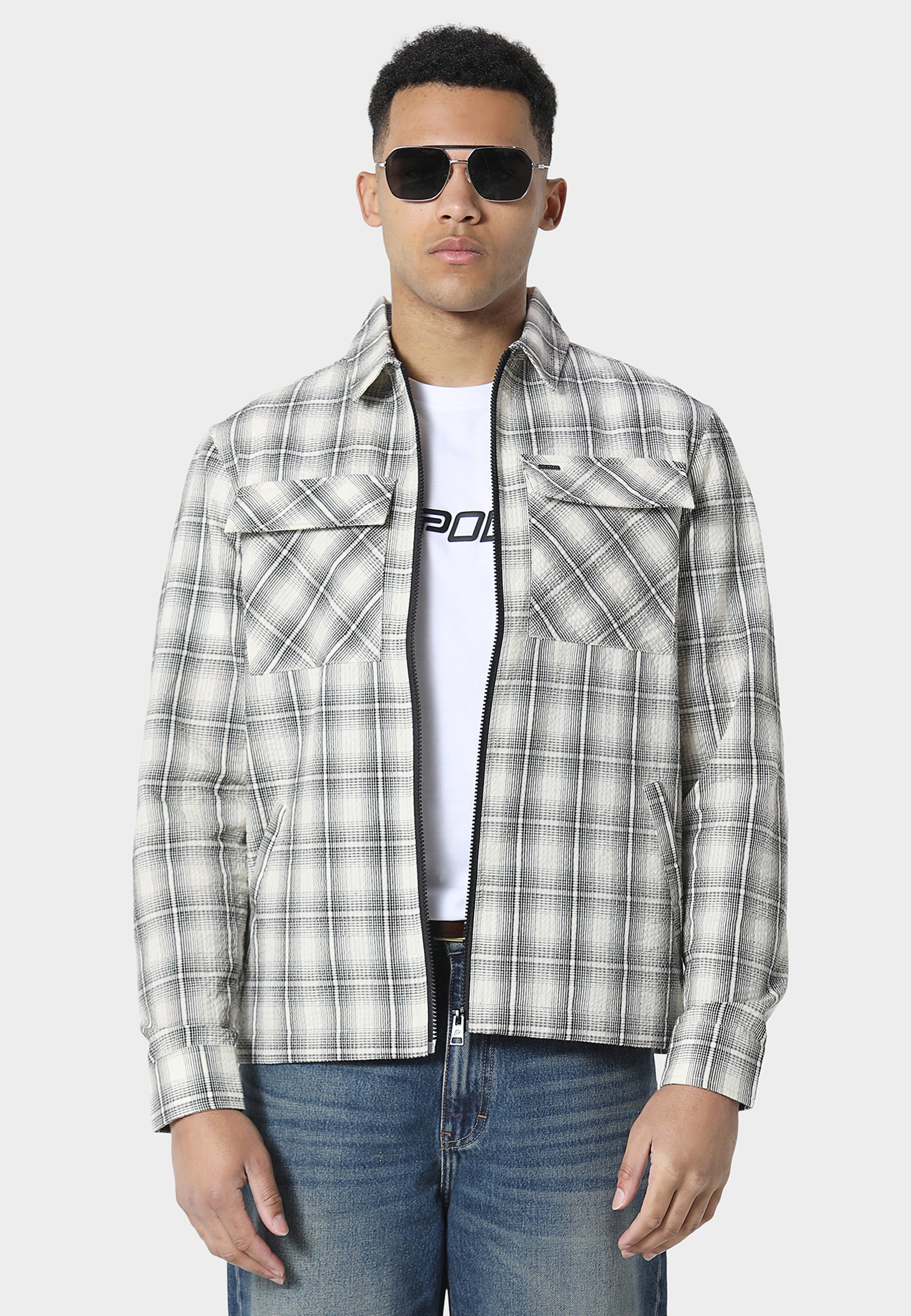 Hasmore Bone White Overshirt