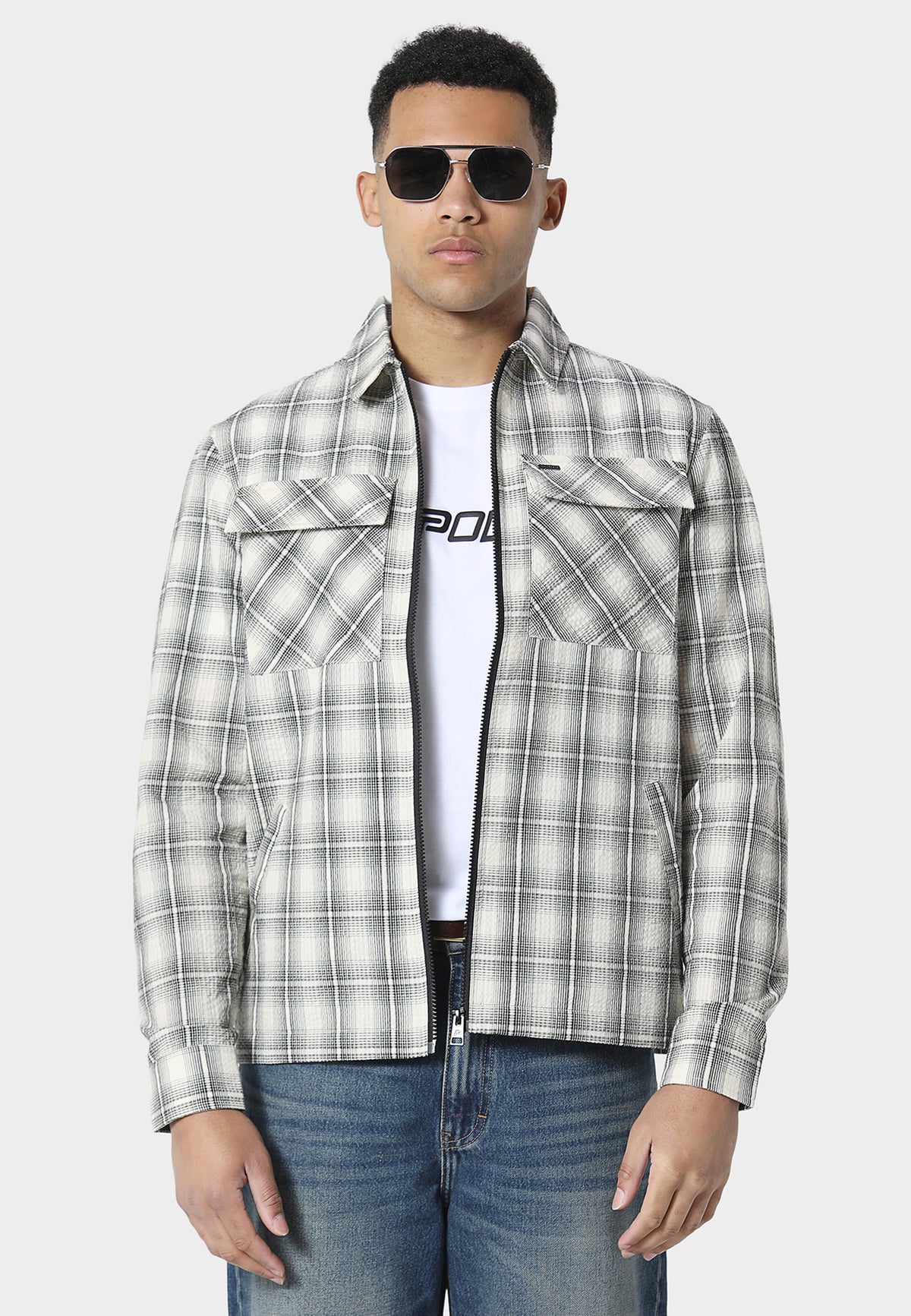 Hasmore Bone White Overshirt