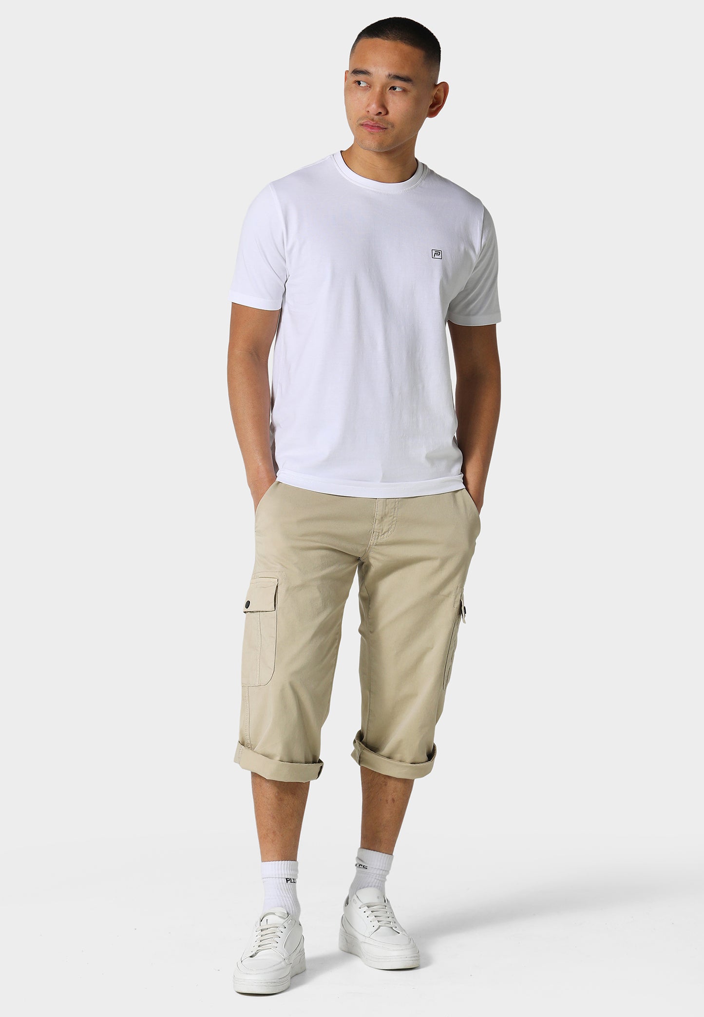 Hykeham Beige Cargo Shorts