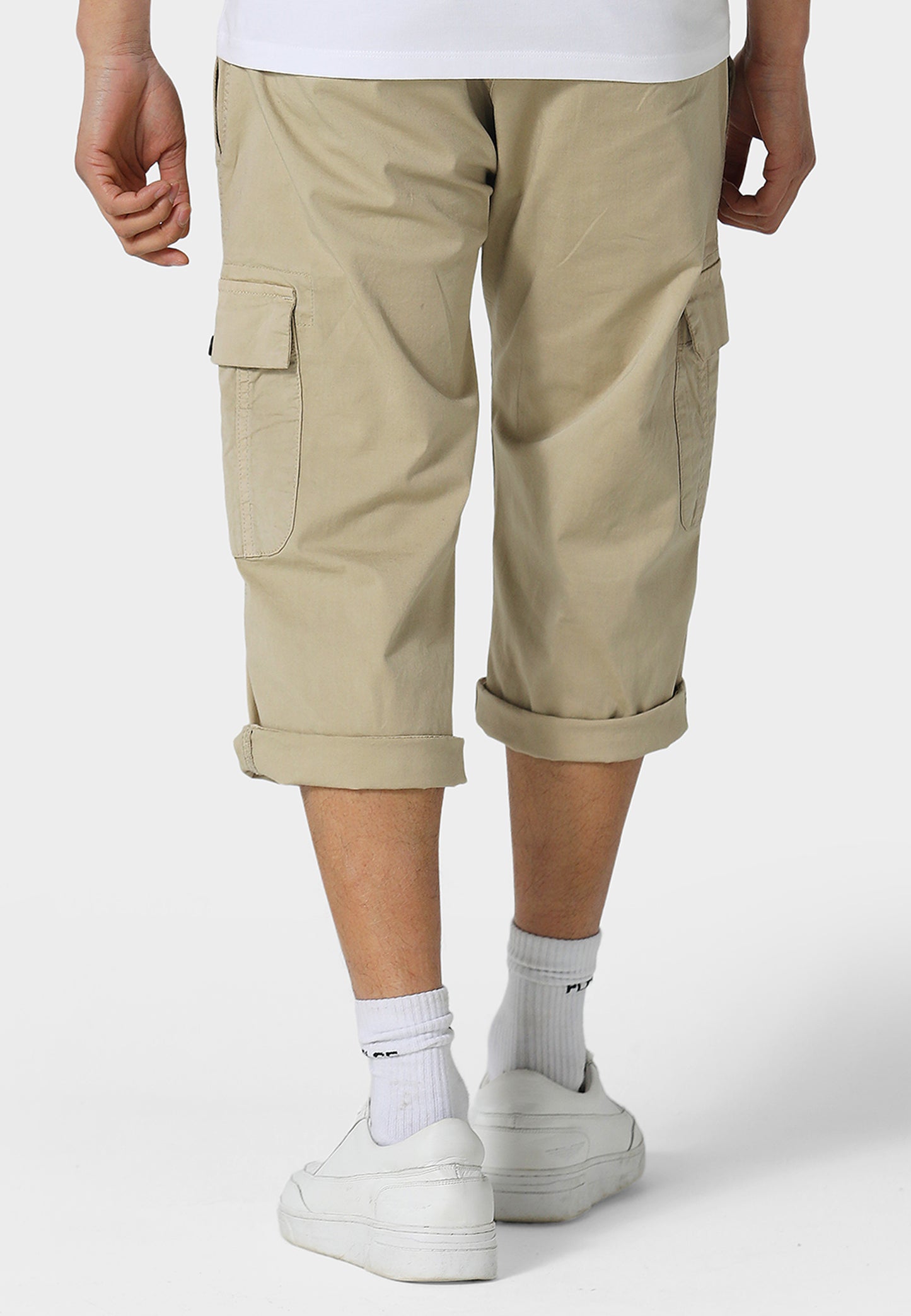 Hykeham Beige Cargo Shorts