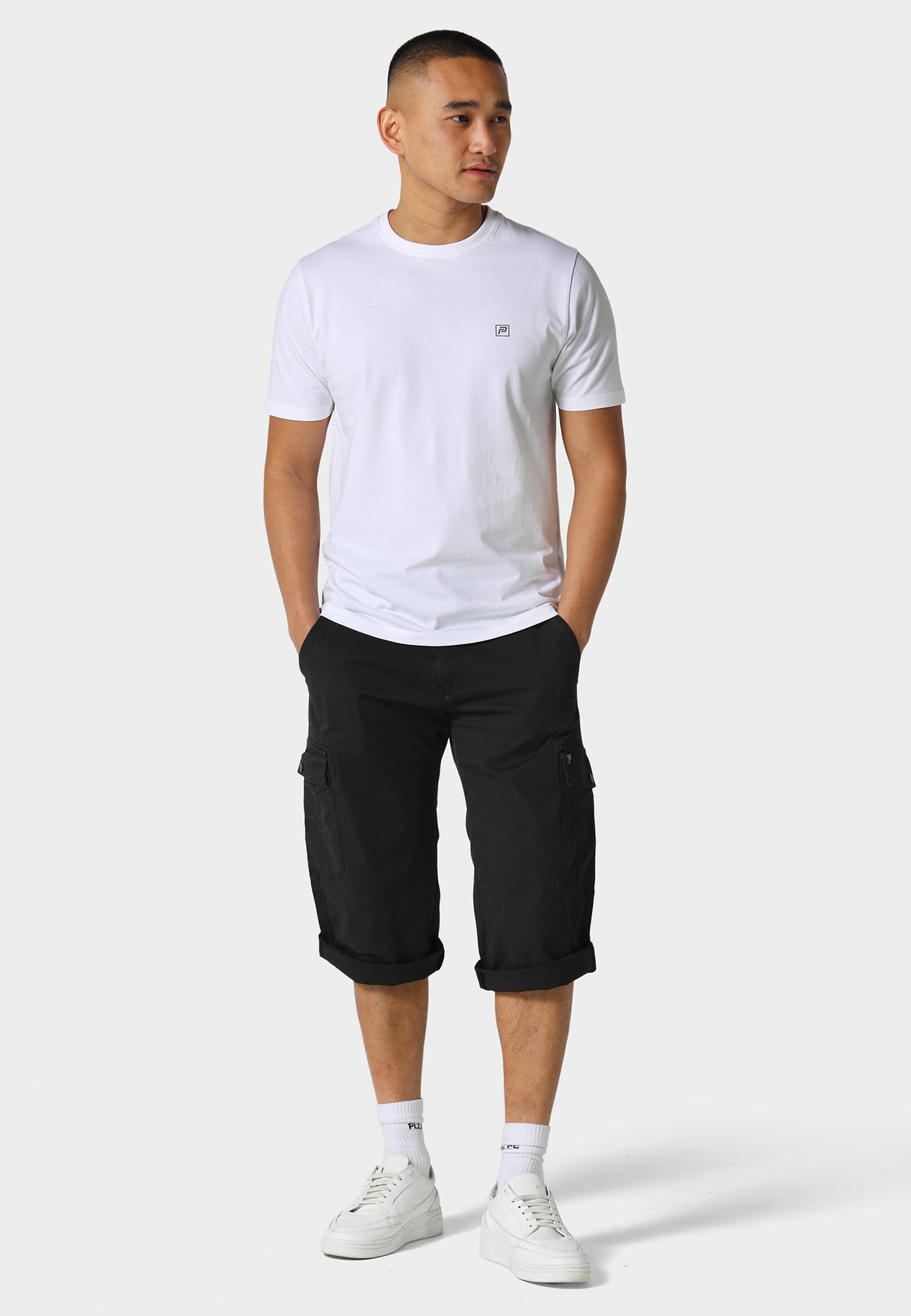 Hykeham Black Cargo Shorts