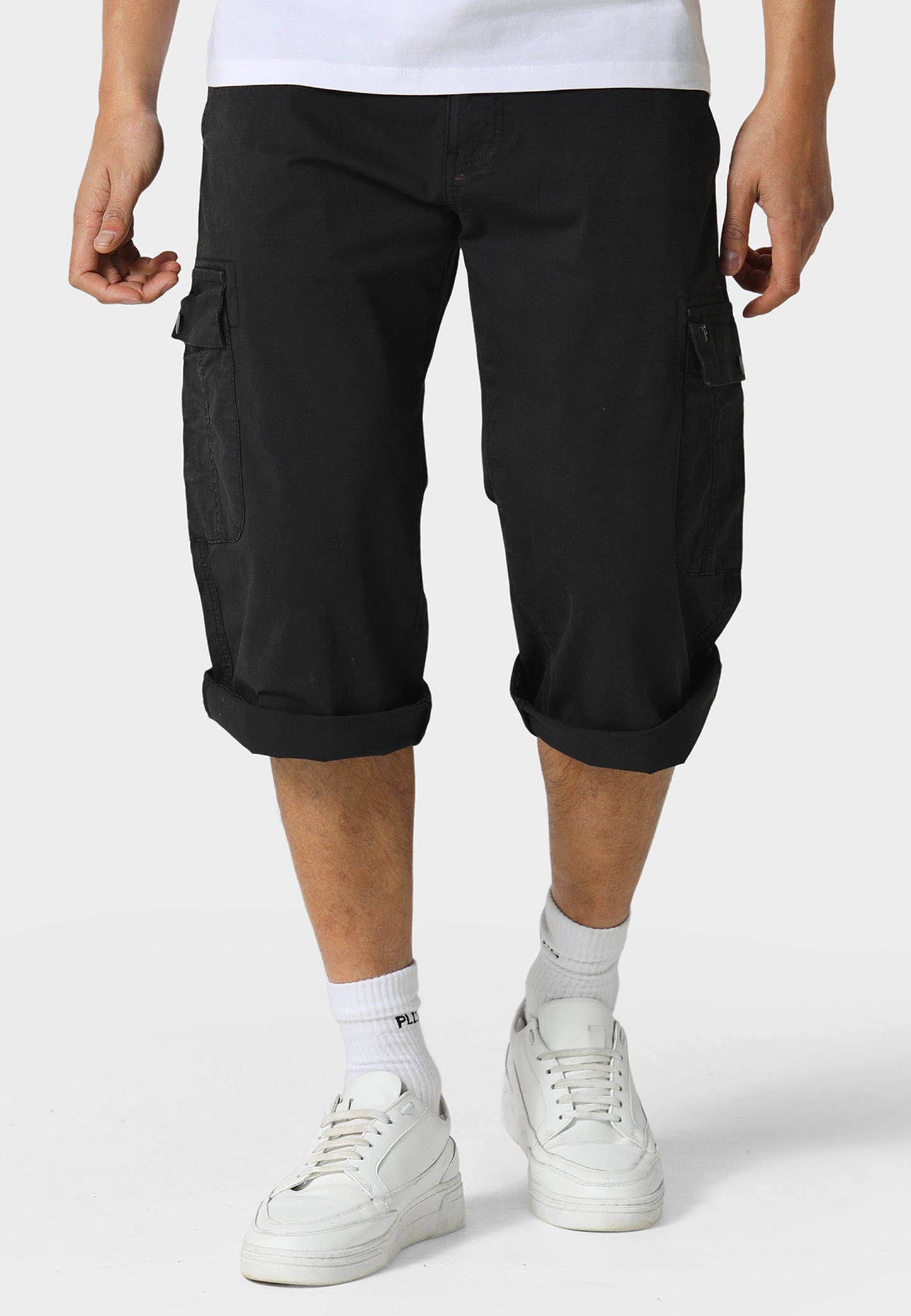 Hykeham Black Cargo Shorts