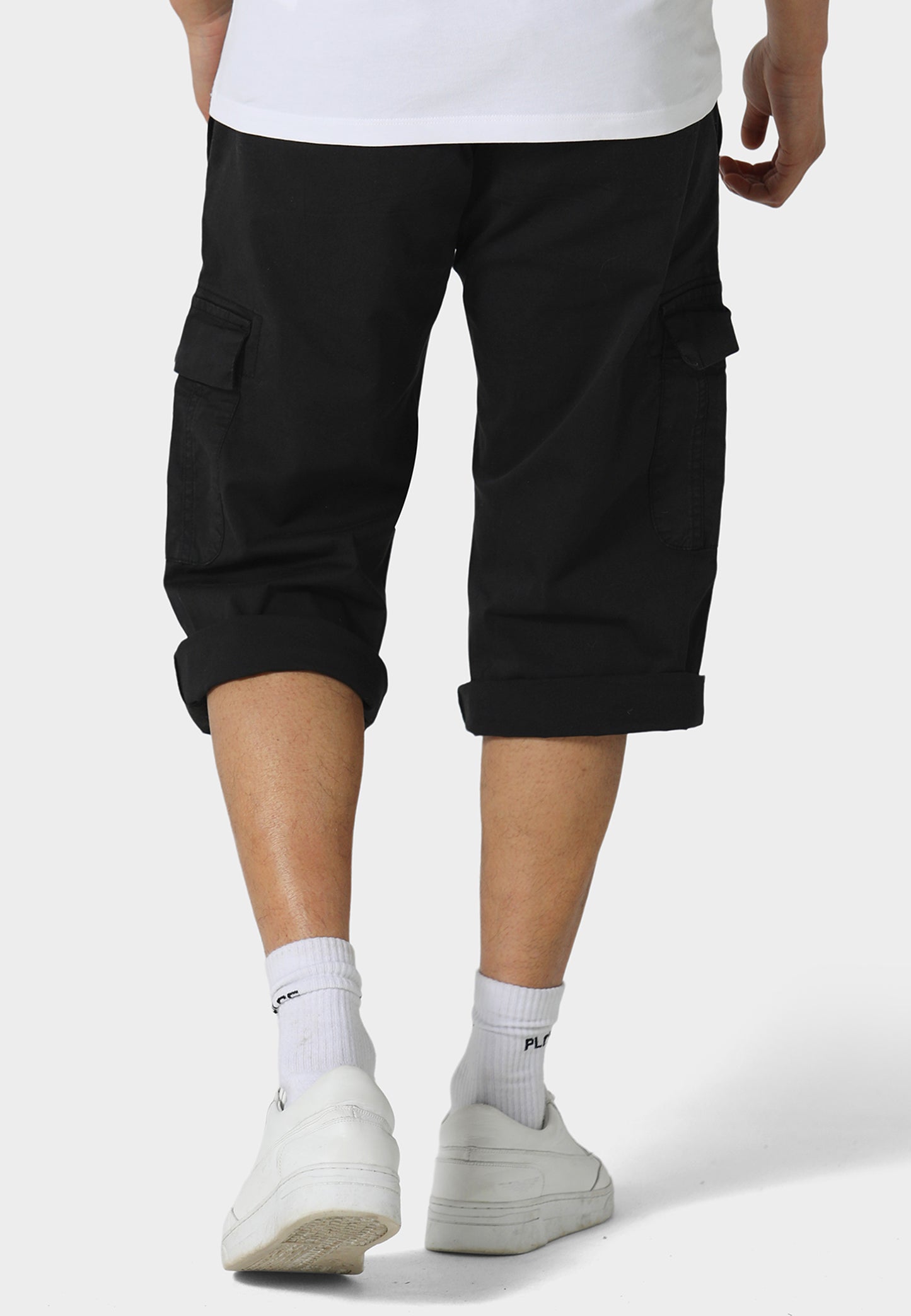 Hykeham Black Cargo Shorts