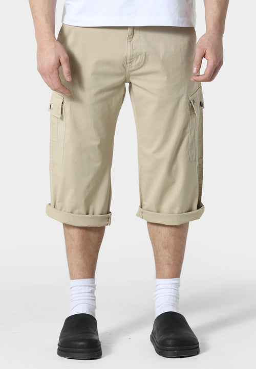 Hykeham Beige Cargo Shorts