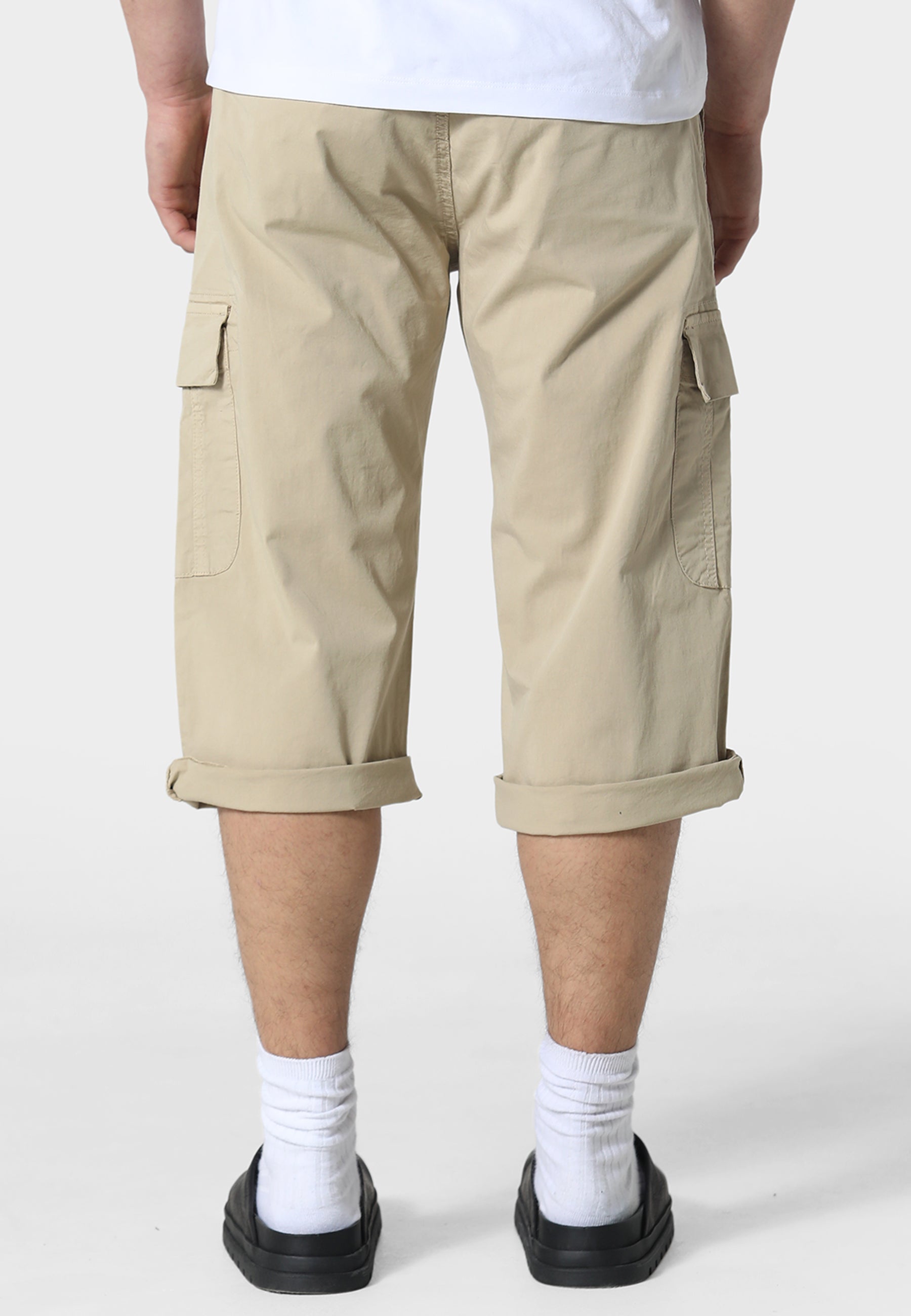 Hykeham Beige Cargo Shorts