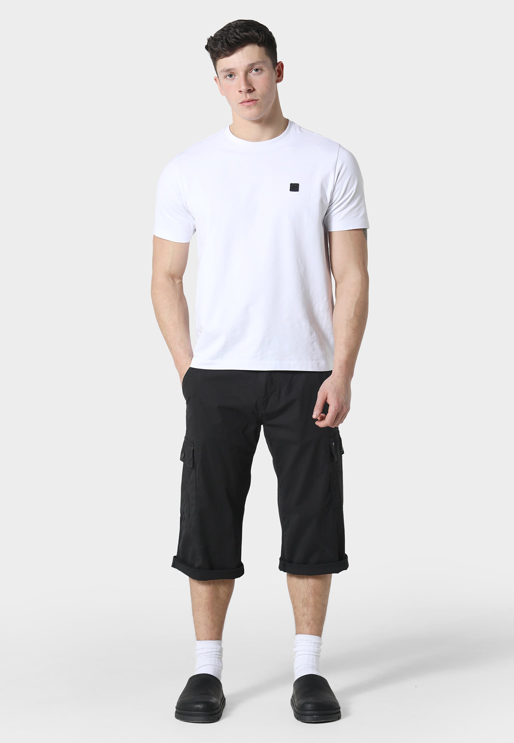 Hykeham Black Cargo Shorts