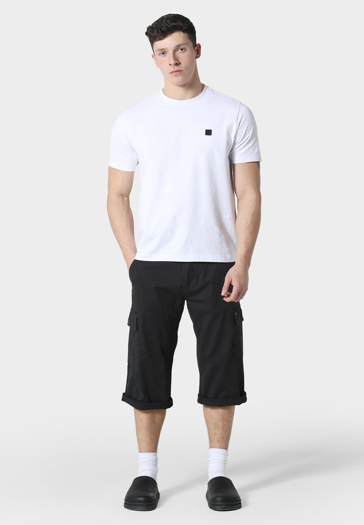 Hykeham Black Cargo Shorts