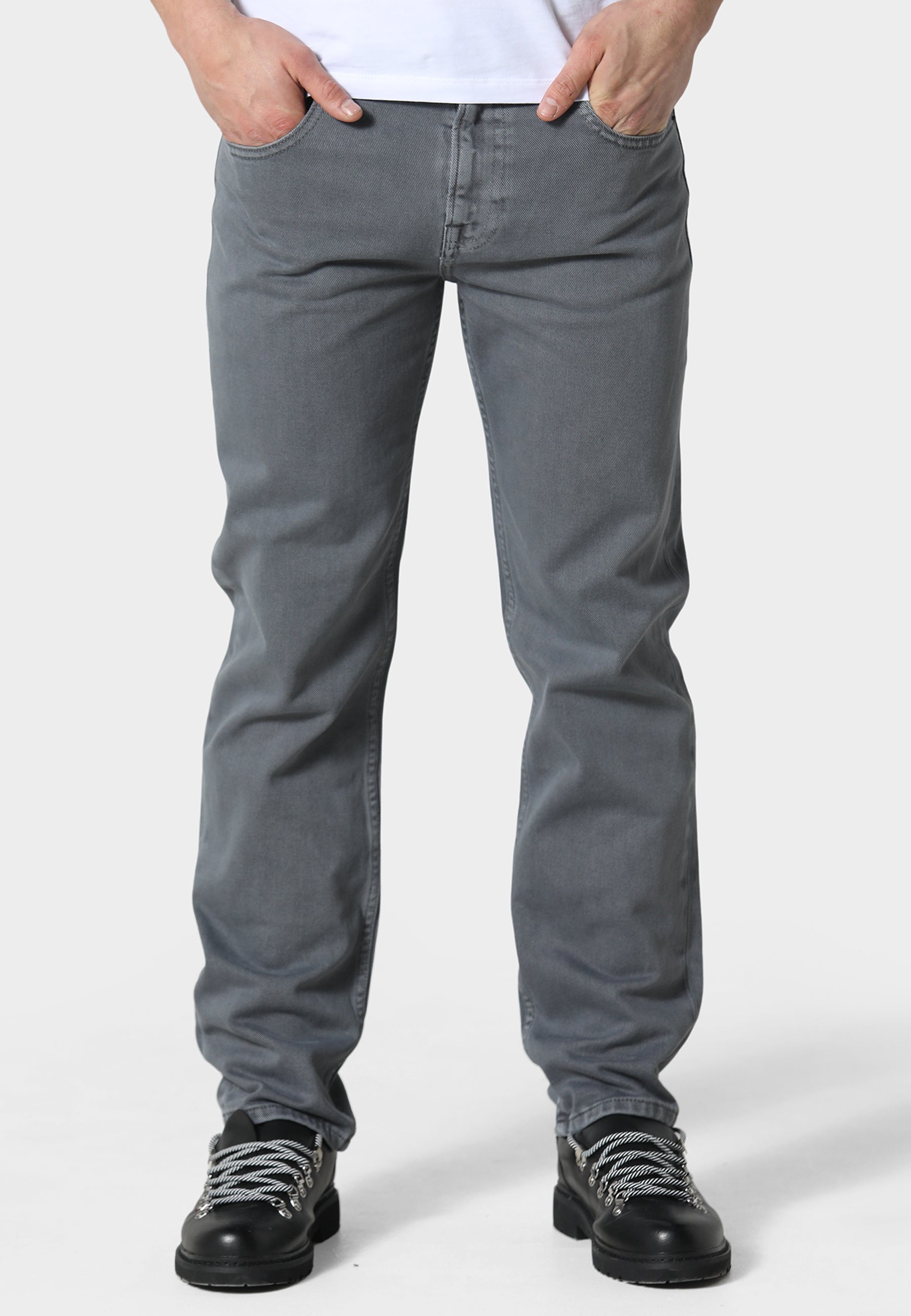 Ionspire Grey Edoardo Relaxed Fit Jeans