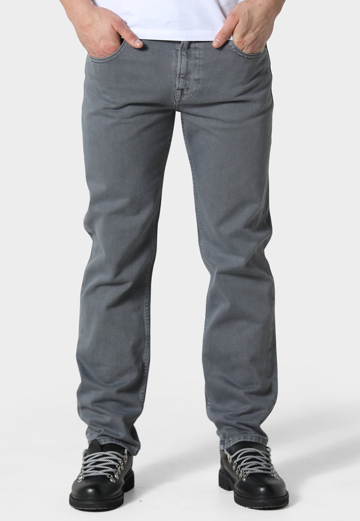 Ionspire Grey Edoardo Relaxed Fit Jeans