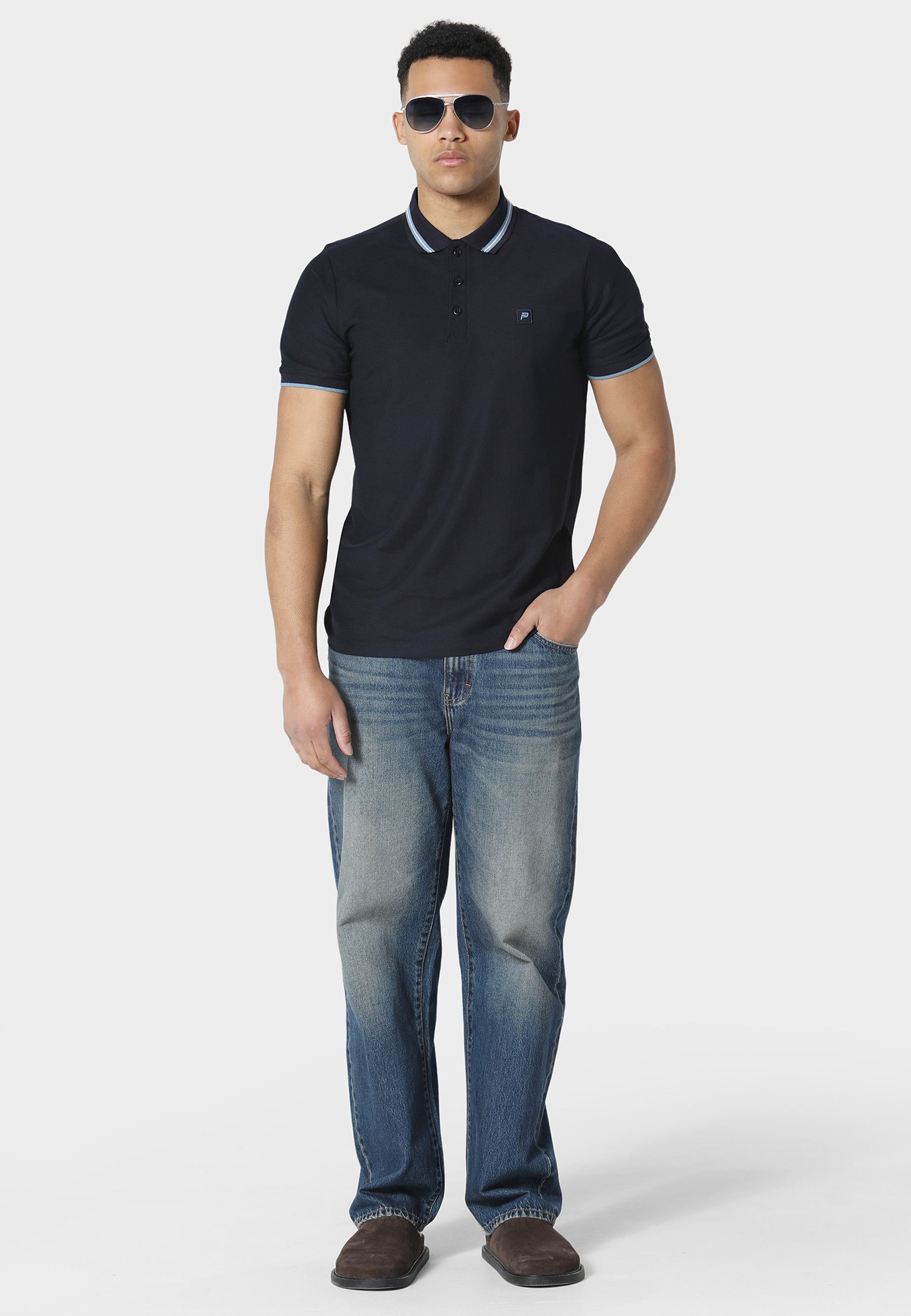 Kamloops Navy Polo Shirt