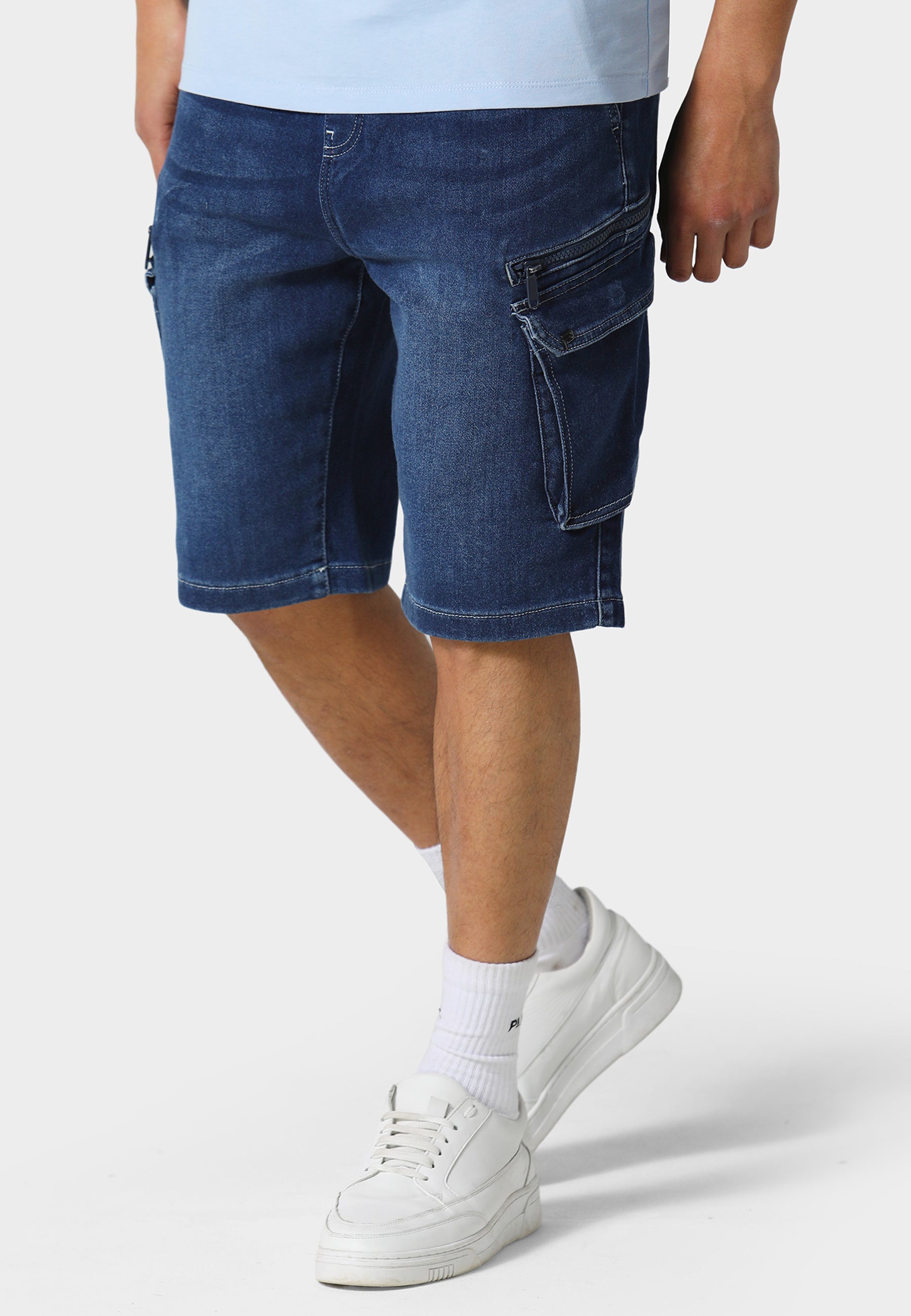 Kanturk Mid Wash Denim Shorts