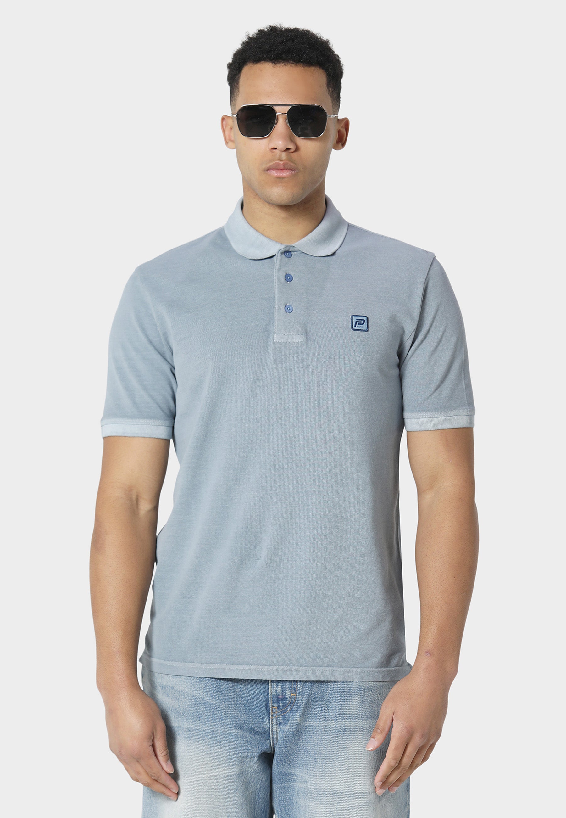 Kenora Soft Chambray Polo Shirt