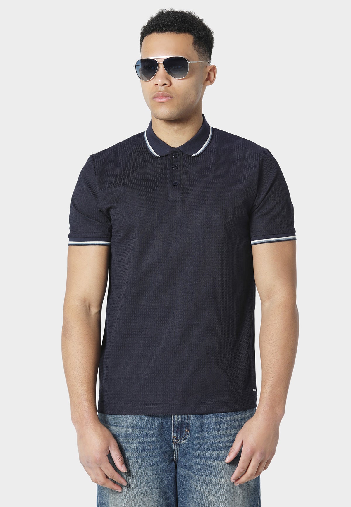 Malval Navy Polo Shirt