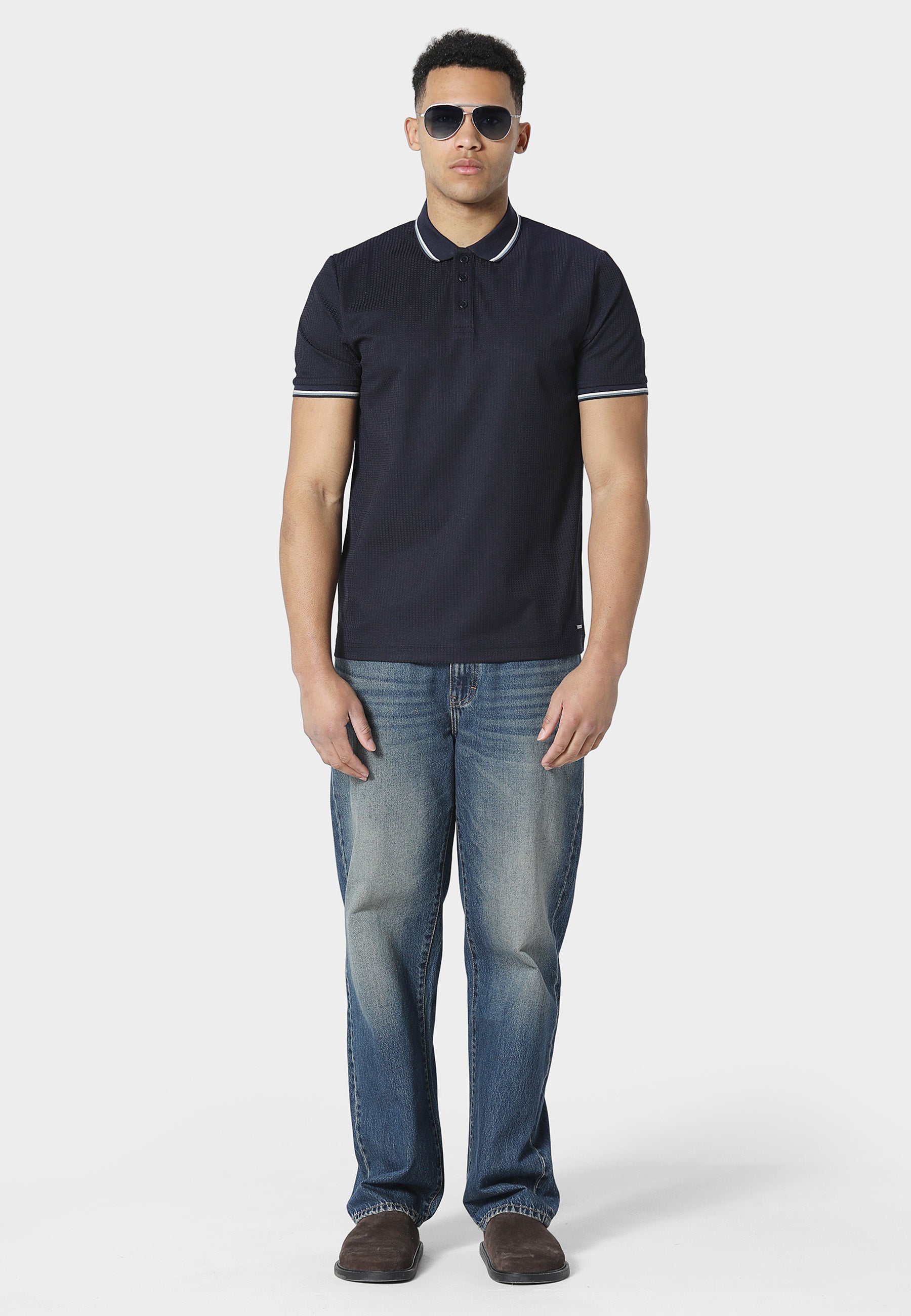 Malval Navy Polo Shirt