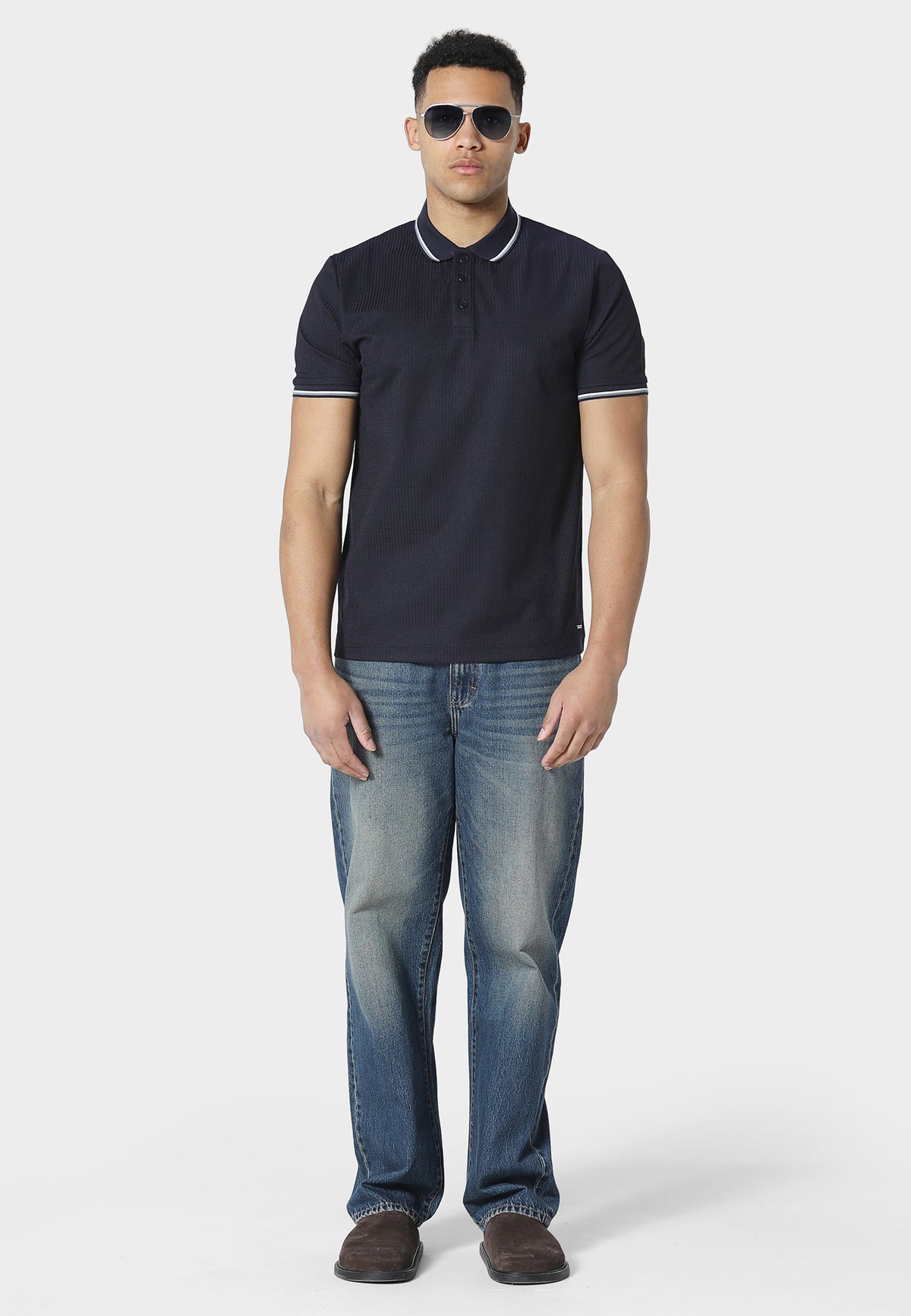 Malval Navy Polo Shirt