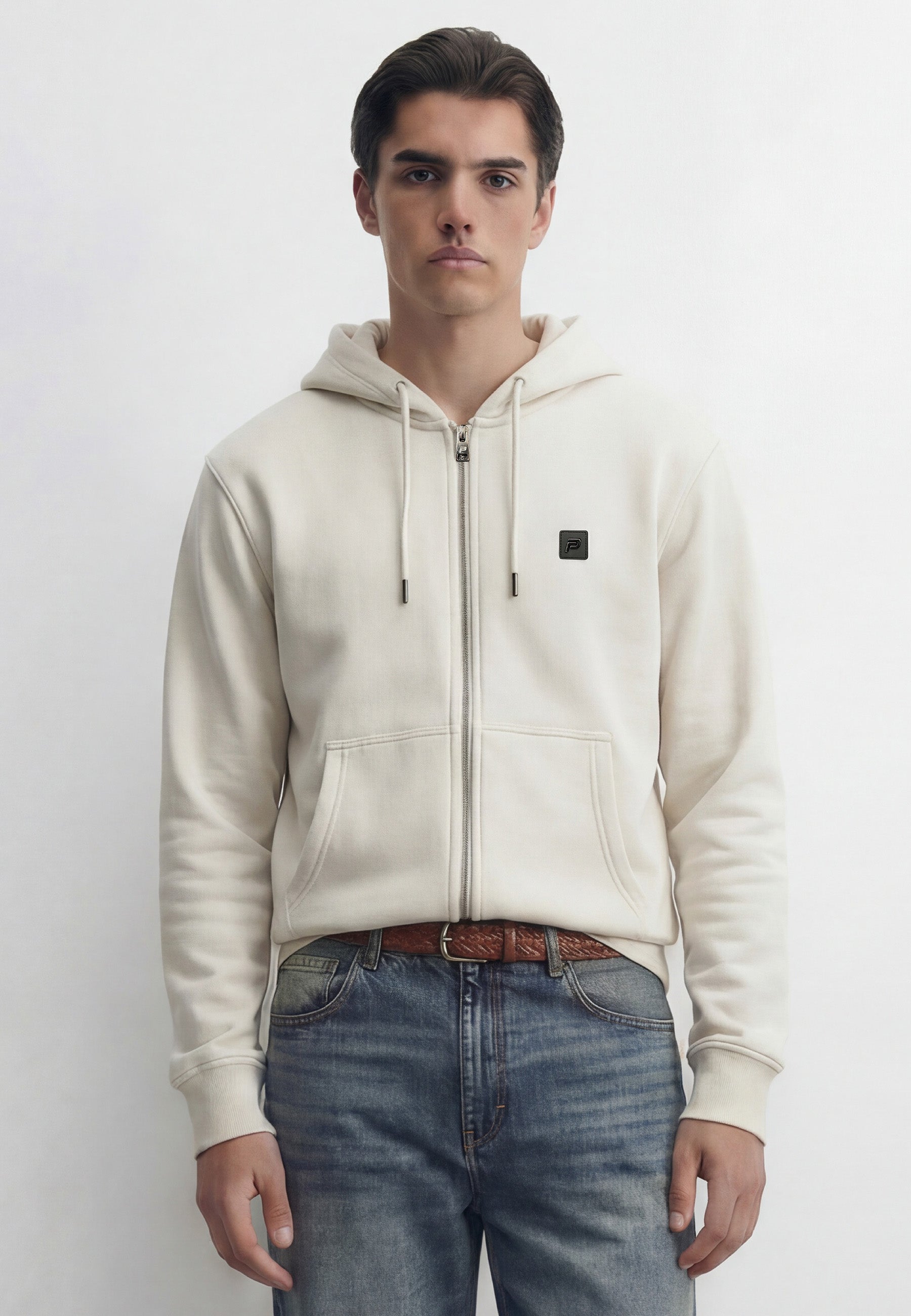 Meral Chalk Zip Hoodie