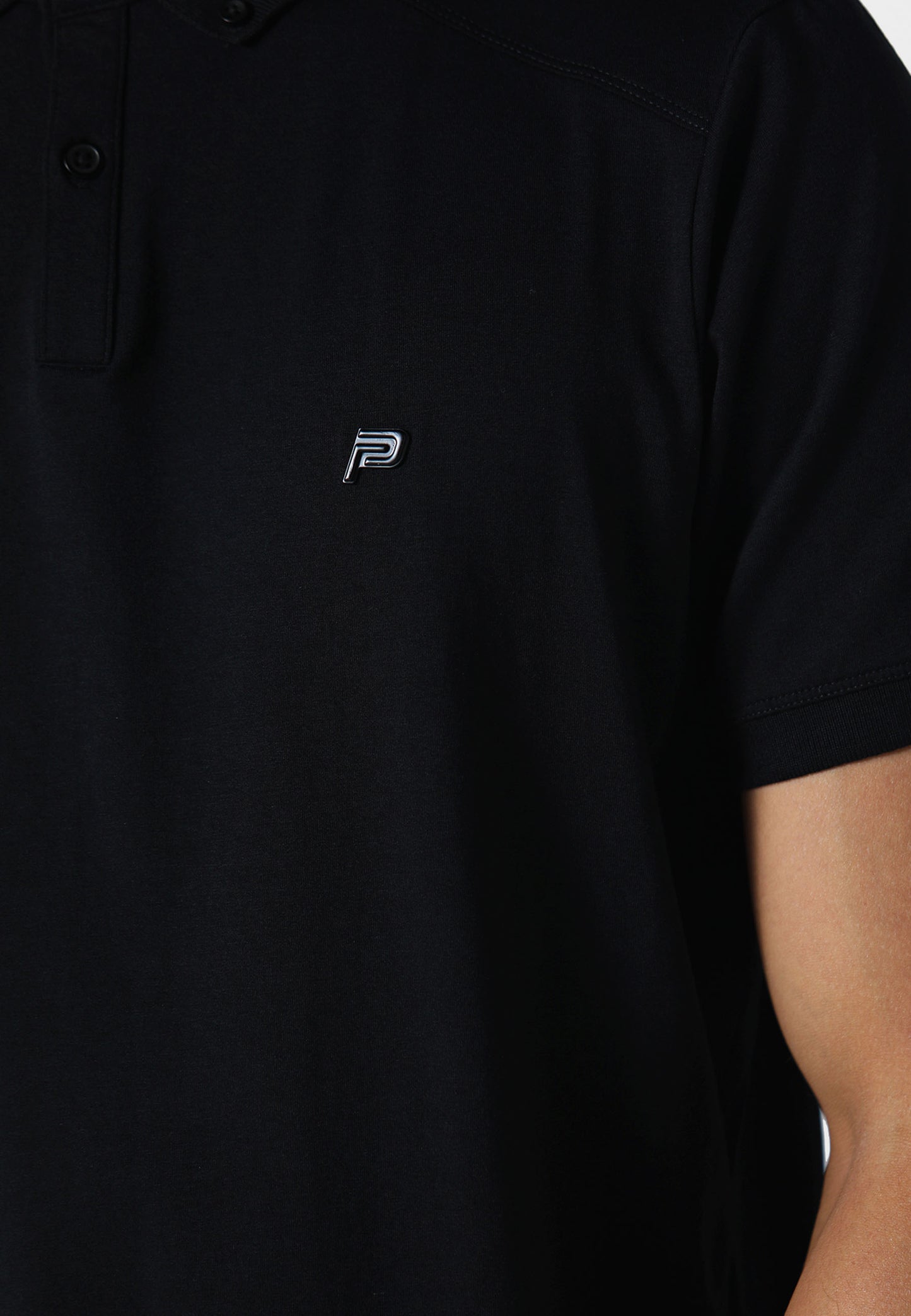 Neptune Black Polo Shirt