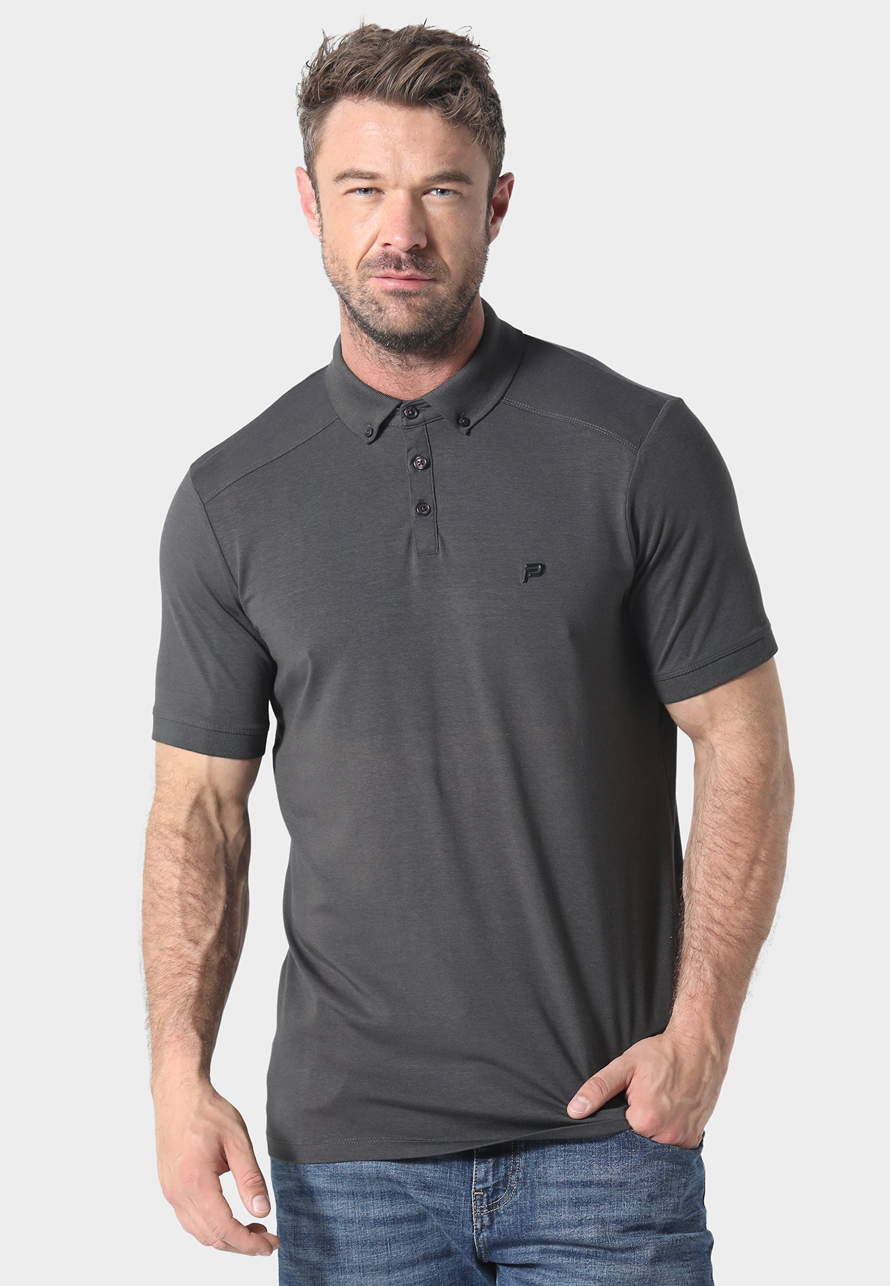 Neptunes Dusty Grey Polo Shirt