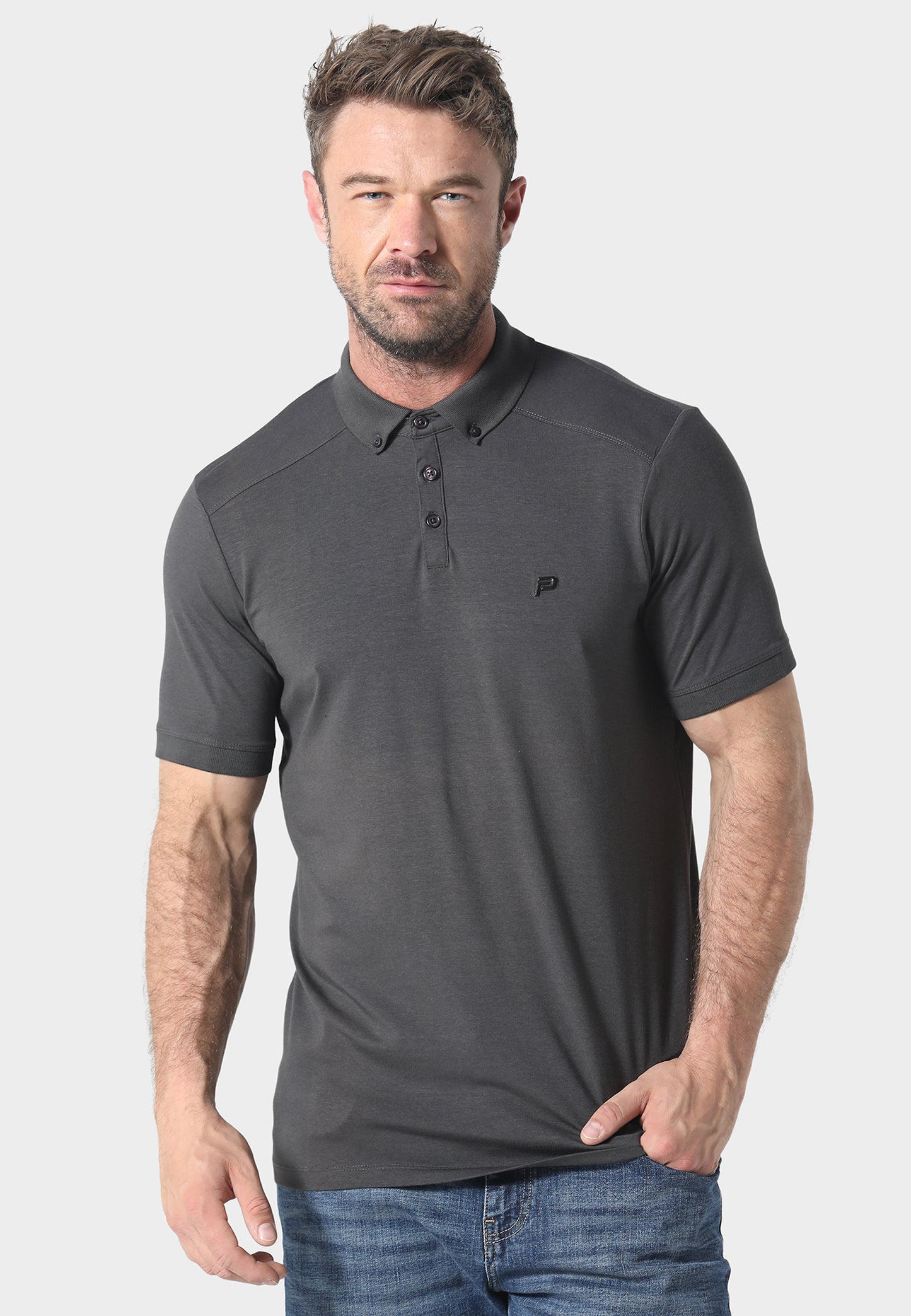 Neptunes Dusty Grey Polo Shirt