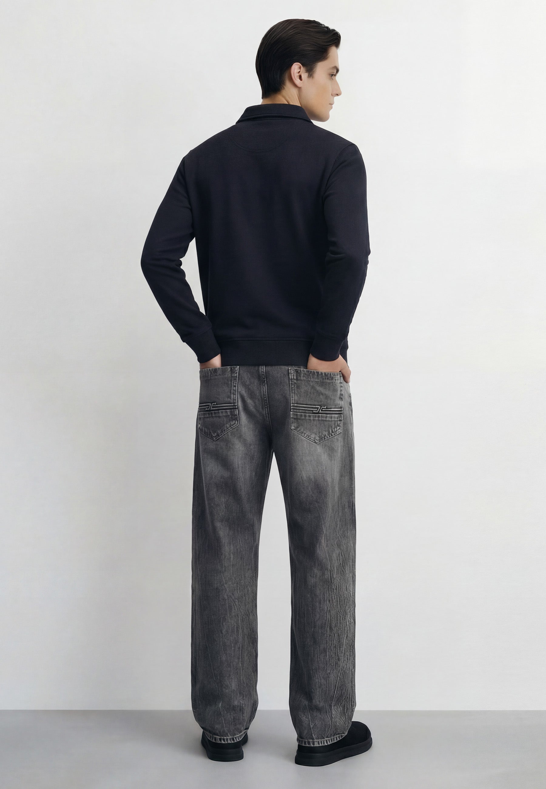 Ocelen Jet Black Sweatshirt