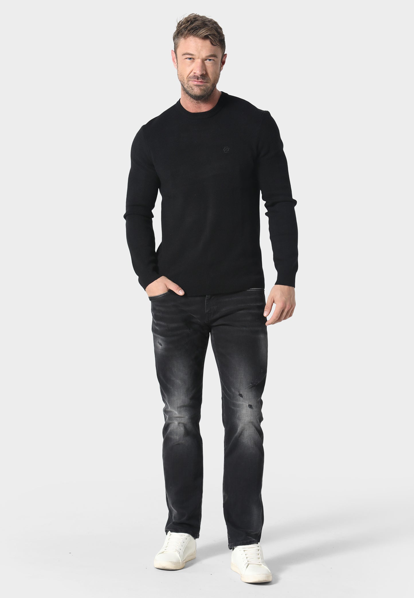 Perth Black Knitwear