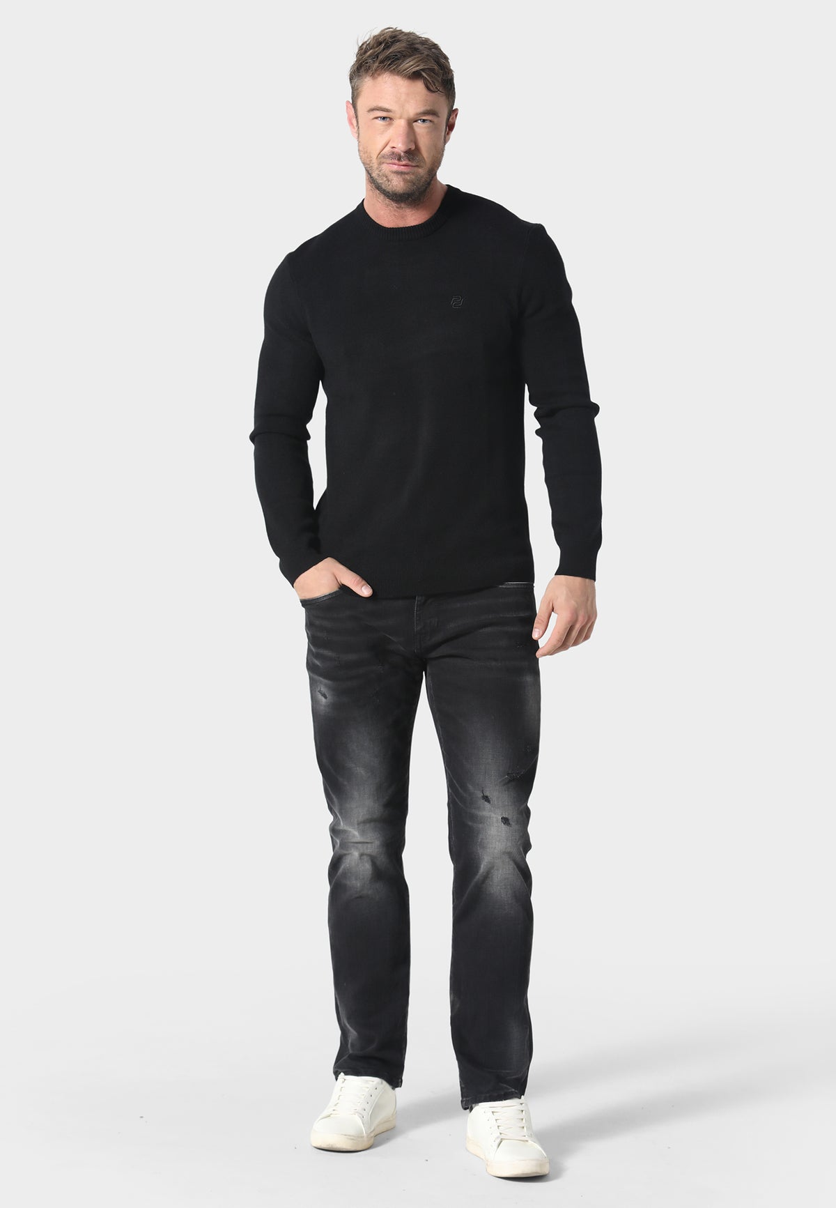 Perth Black Knitwear